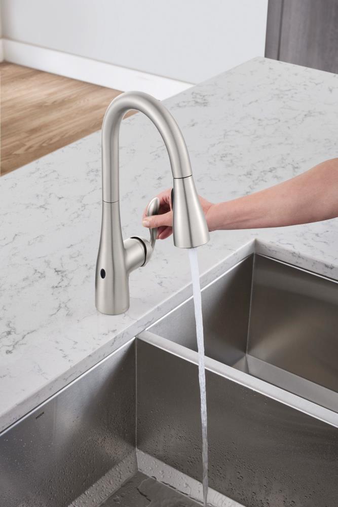 Moen Arbor MotionSense Wave Single Handle Pulldown Kitchen Faucet with Power Clean Technology