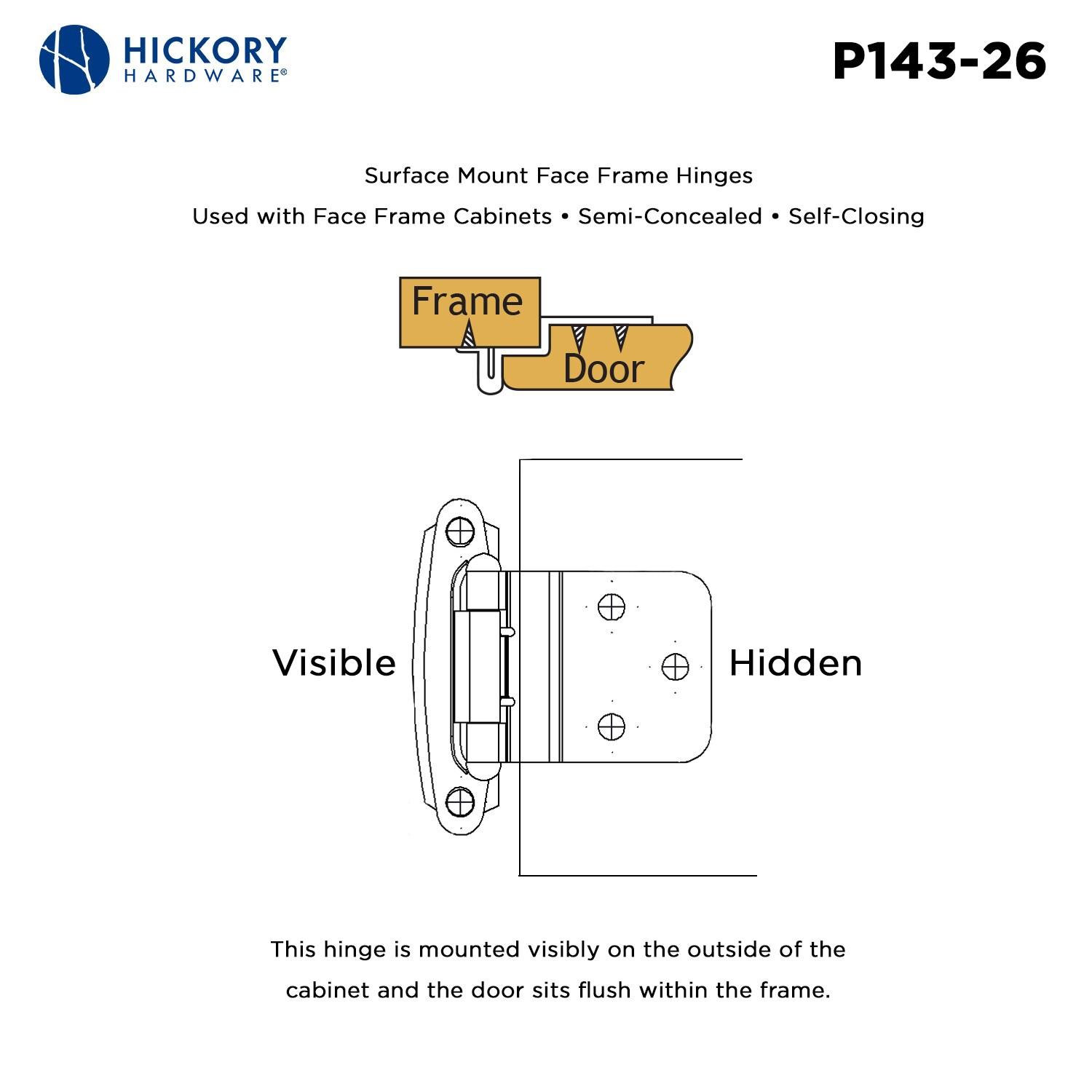 Self-Closing Pair Overlay Hinge