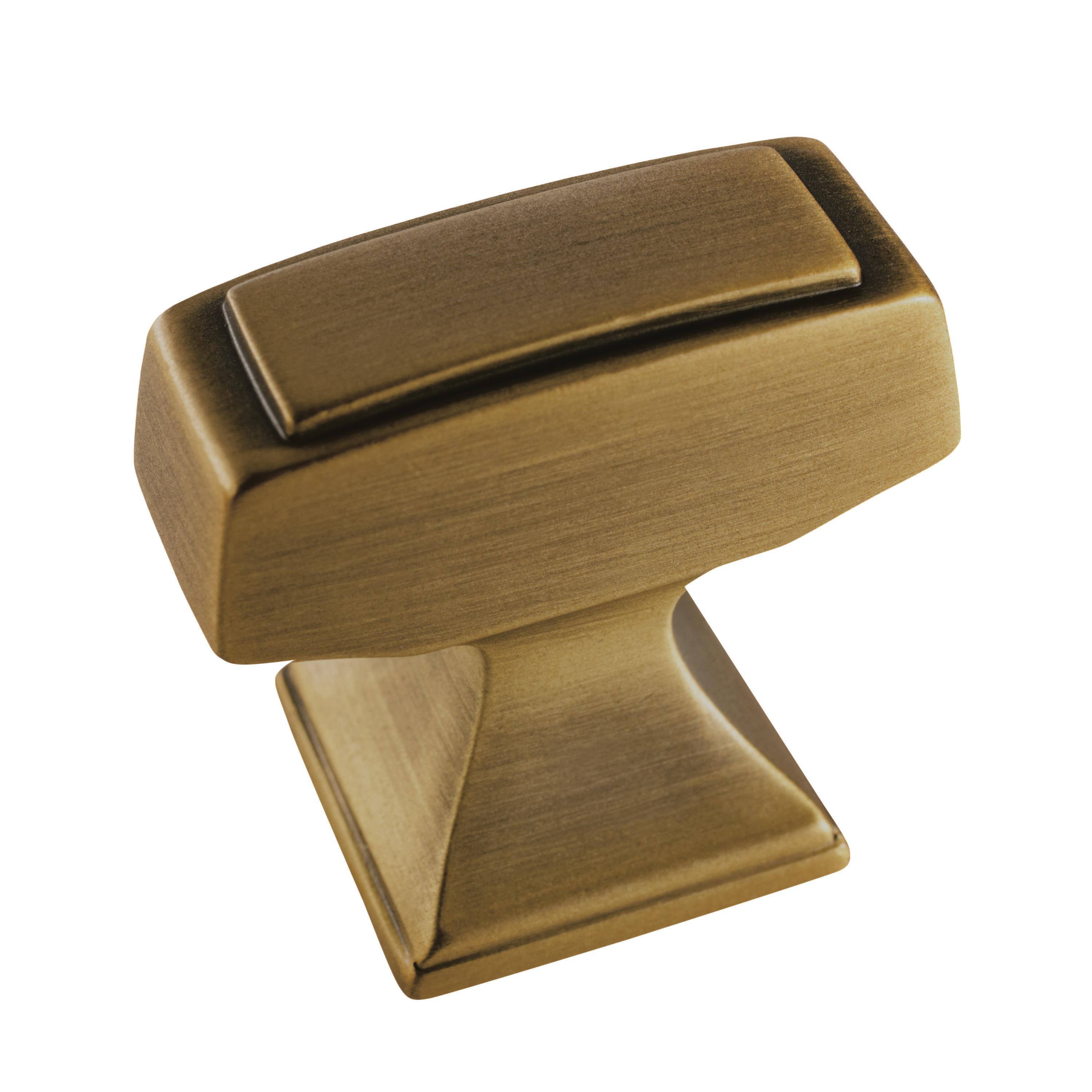 Amerock Mulholland 1-1/4 inch (32mm) Length Gilded Bronze Cabinet Knob