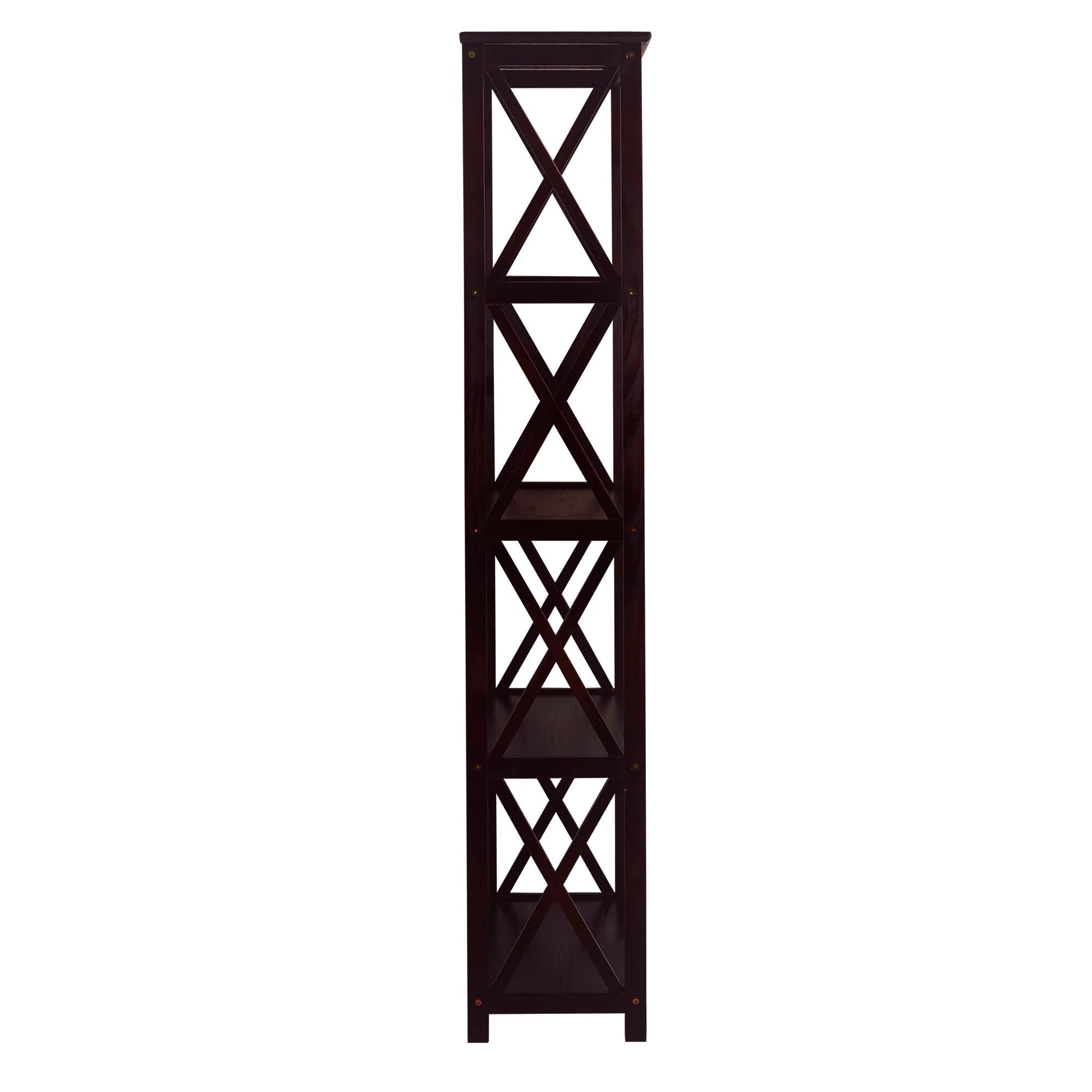 Casual Home Montego Shelf Bookcase-Color:Espresso,Size:5-Shelf