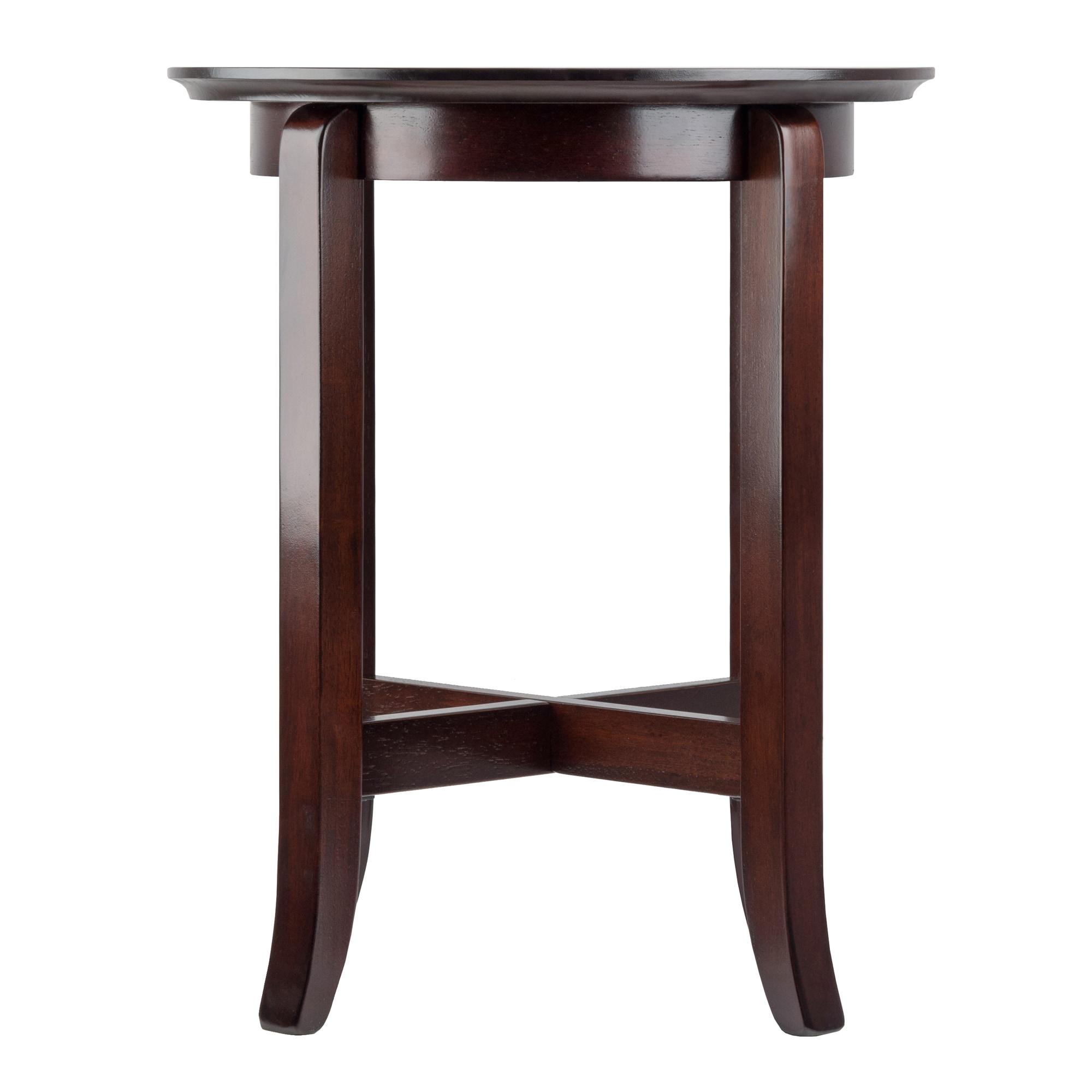 Winsome Toby Round Accent End Table Espresso