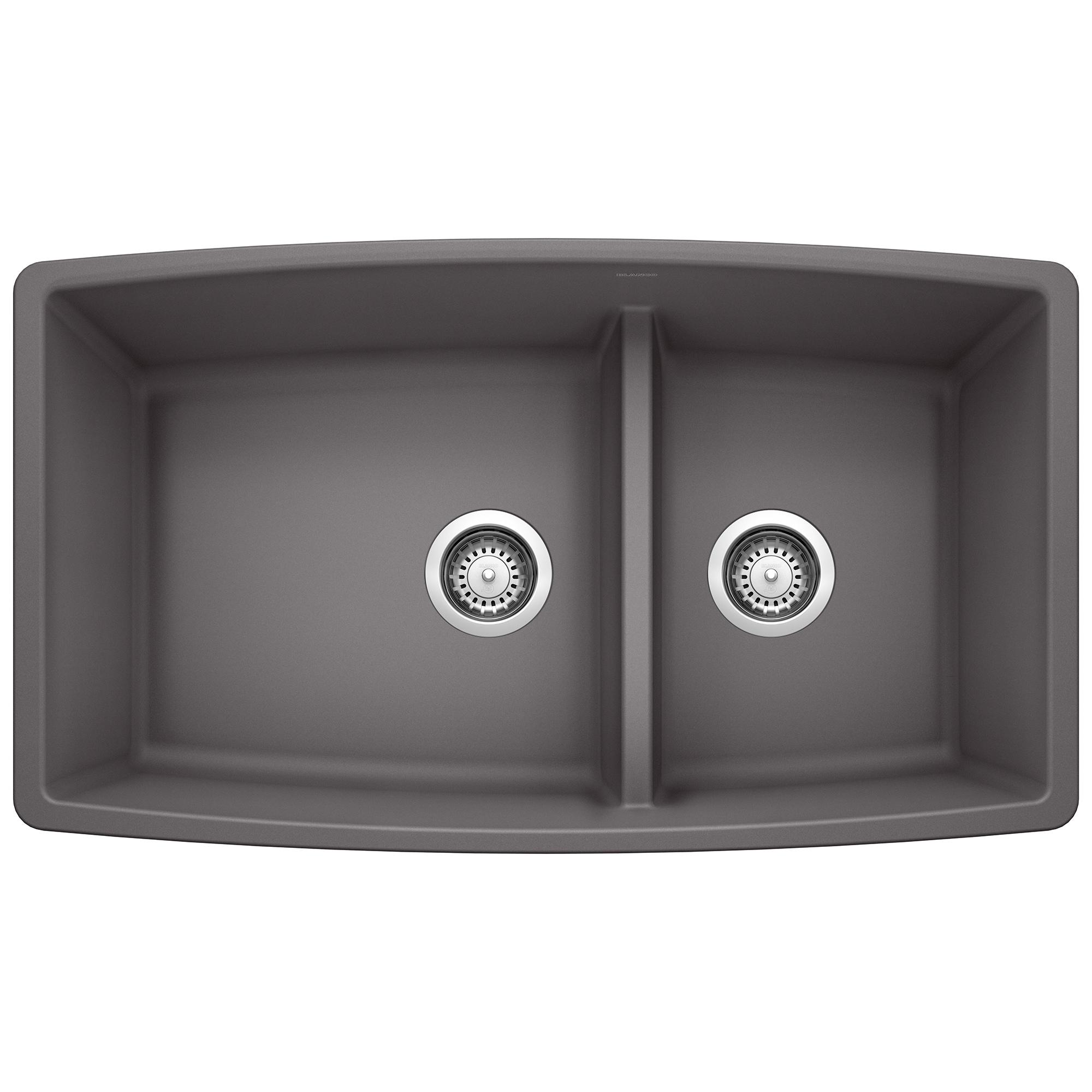 Performa SILGRANIT 33" L x 19" W Double Bowl Undermount Kitchen Sink