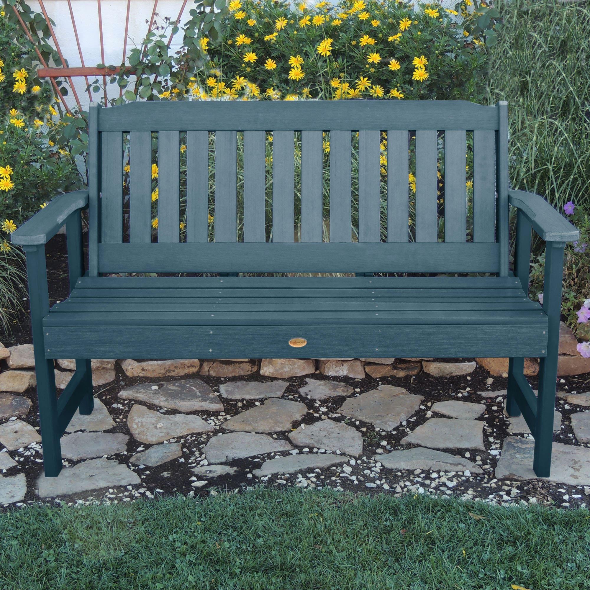 Highwood 5ft, Lehigh Garden Bench - Weather Resistant, Outdoor, 2-Person