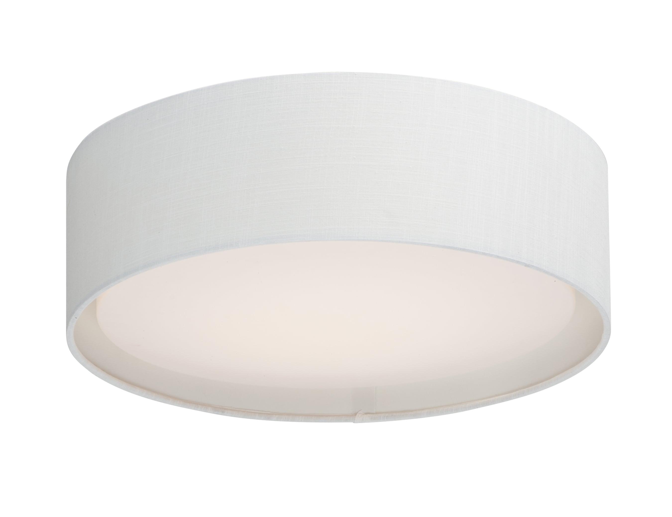 Maxim 10232WL 20 in. Prime LED Flush Mount Ceiling Light, White Linen