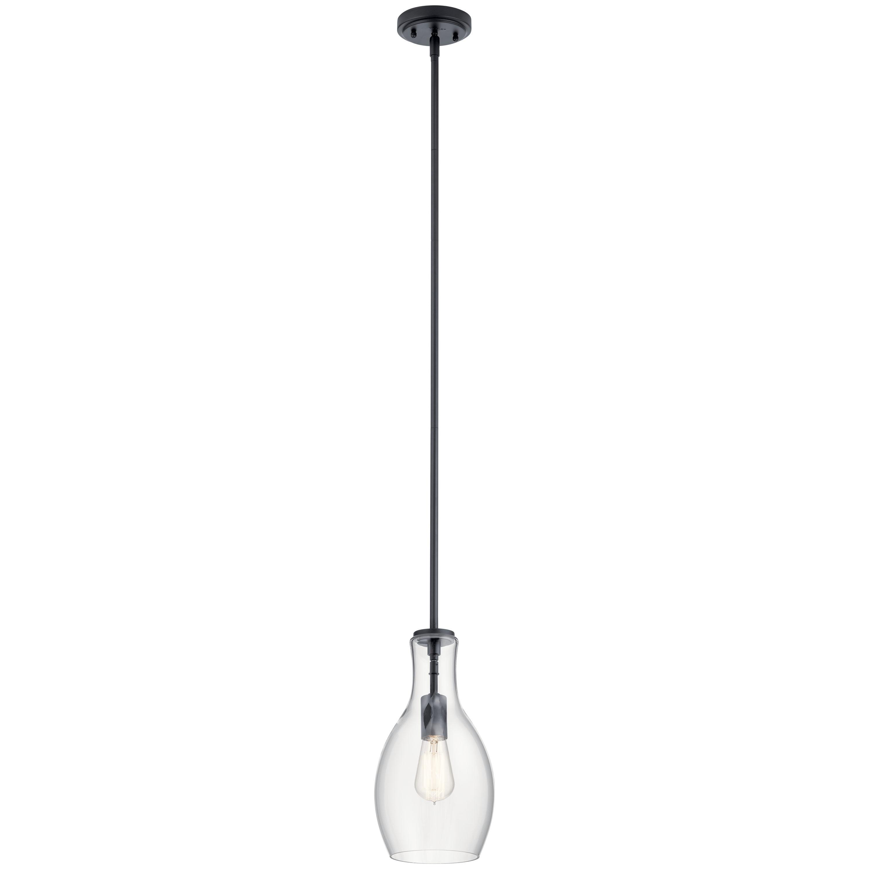 Kichler Lighting Everly 1 - Light Pendant in  Black