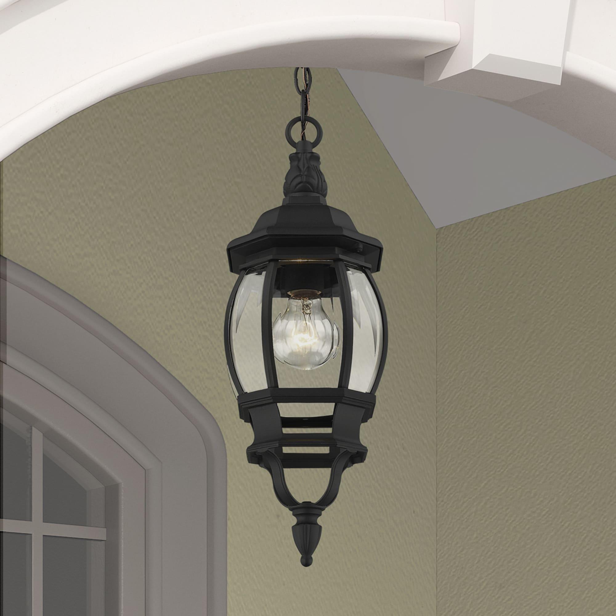 Livex Lighting Frontec 1 - Light Pendant in  Textured Black