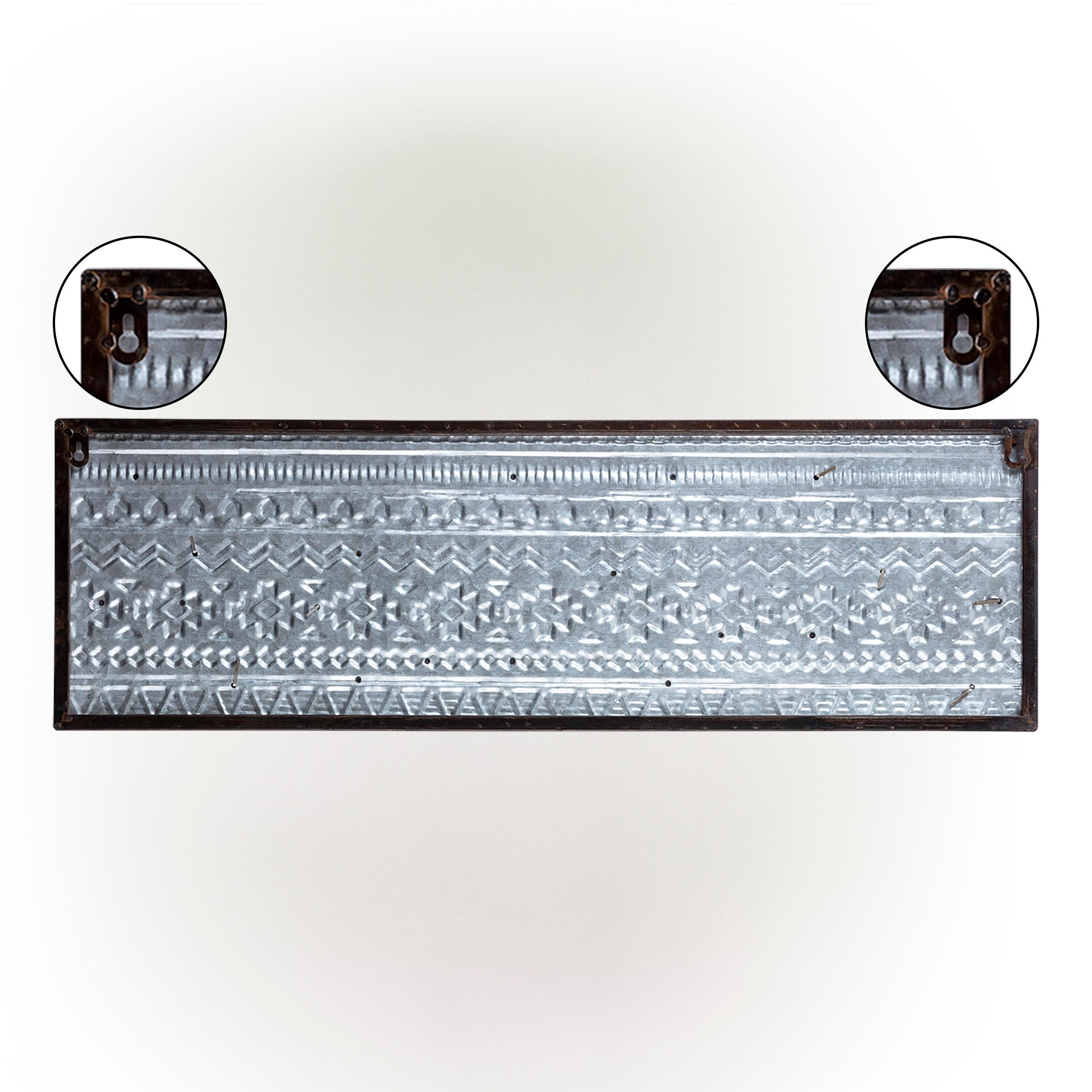 Wood and Metal America Wall Decor - Alpine Corporation: Indoor/Outdoor Patriotic Art, 24x16"