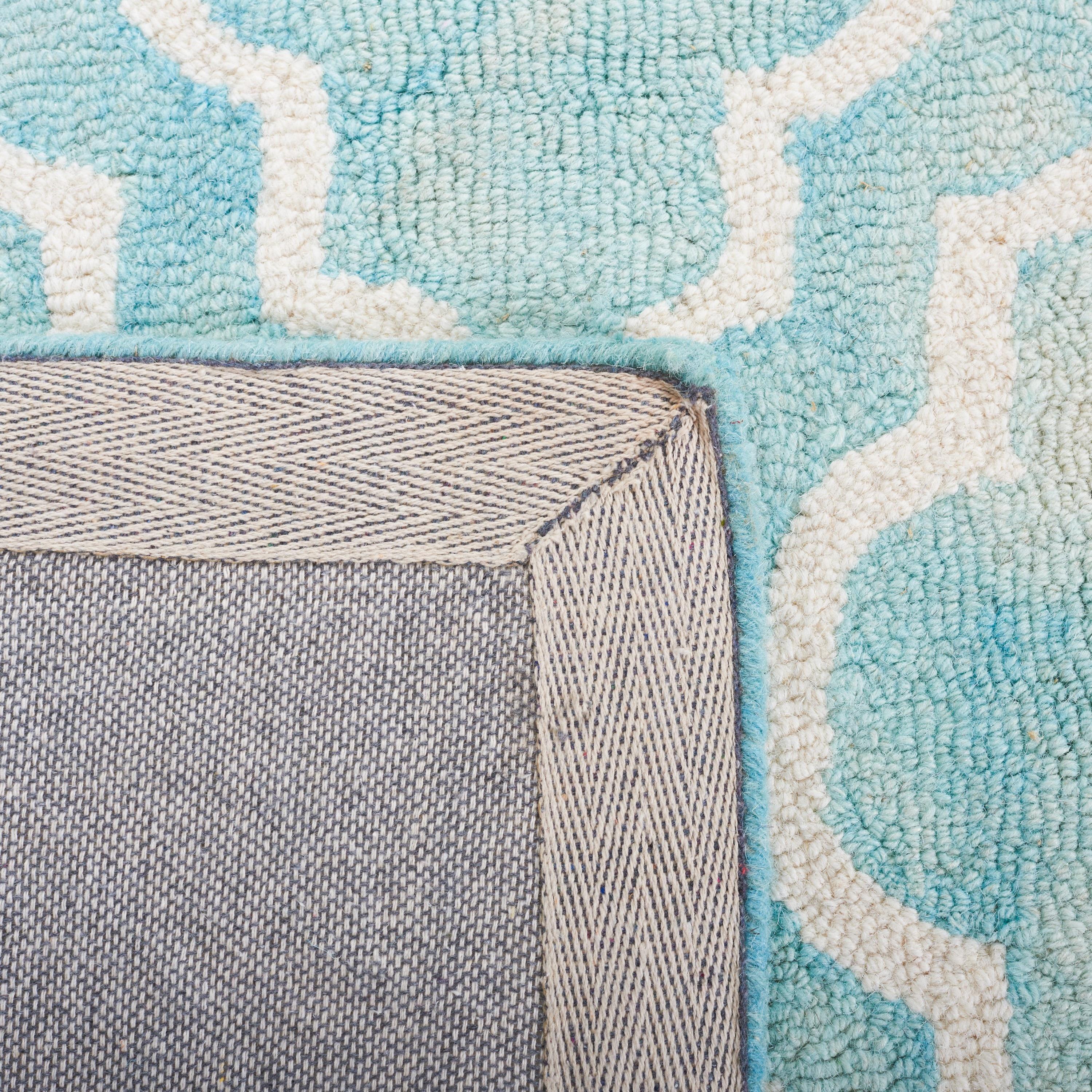 Dip Dye DDY539 Hand Tufted Indoor Accent Rug - Turquoise/Ivory - 2'6"x4' - Safavieh