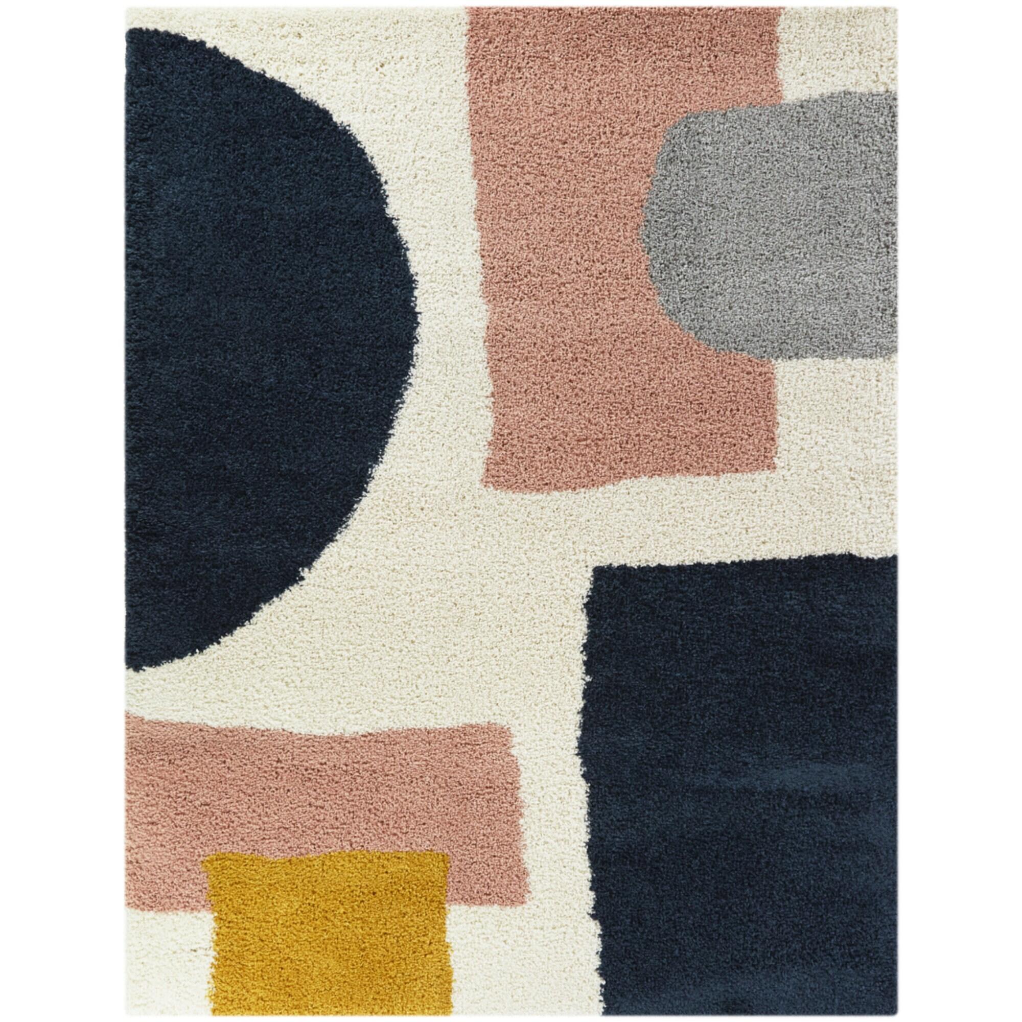 7'10"x10' Chapelle Mid-Century Modern Geometric Rug Blue - Balta Rugs