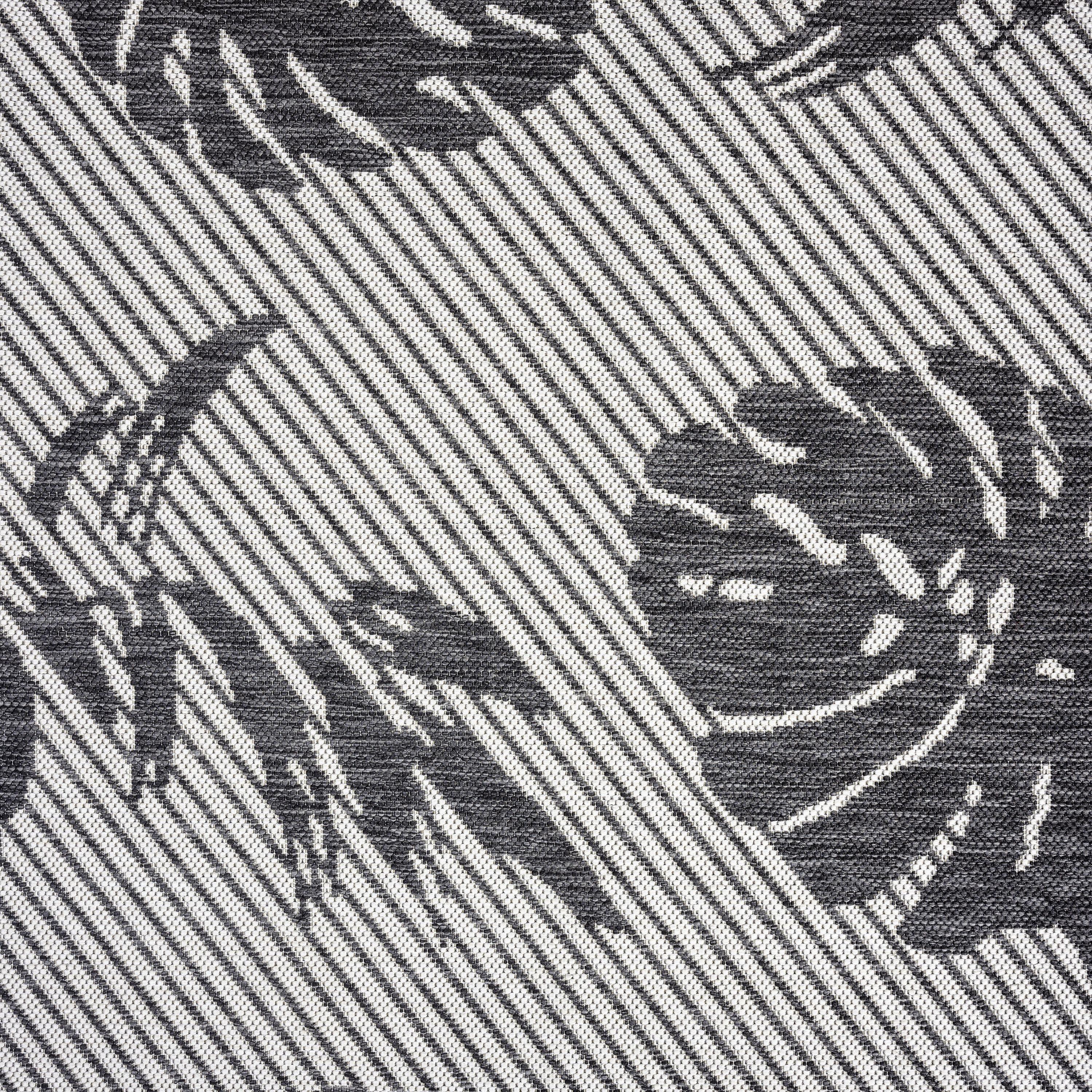 Tommy Bahama Palm Coastal Indoor/Outdoor Area Rug, Charcoal Gray