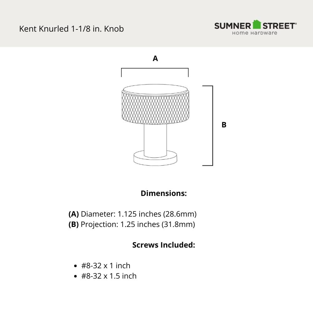 Kent 1-1/8" Round Knob