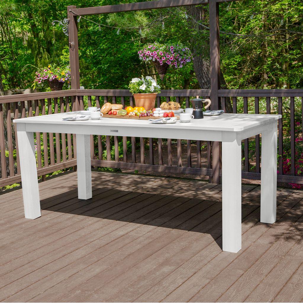 Highwood 7-pc Weatherly Dining Set - 42" x 84" Rectangle Table, Counter Height, Outdoor, Eco-friendly, Synthetic Wood