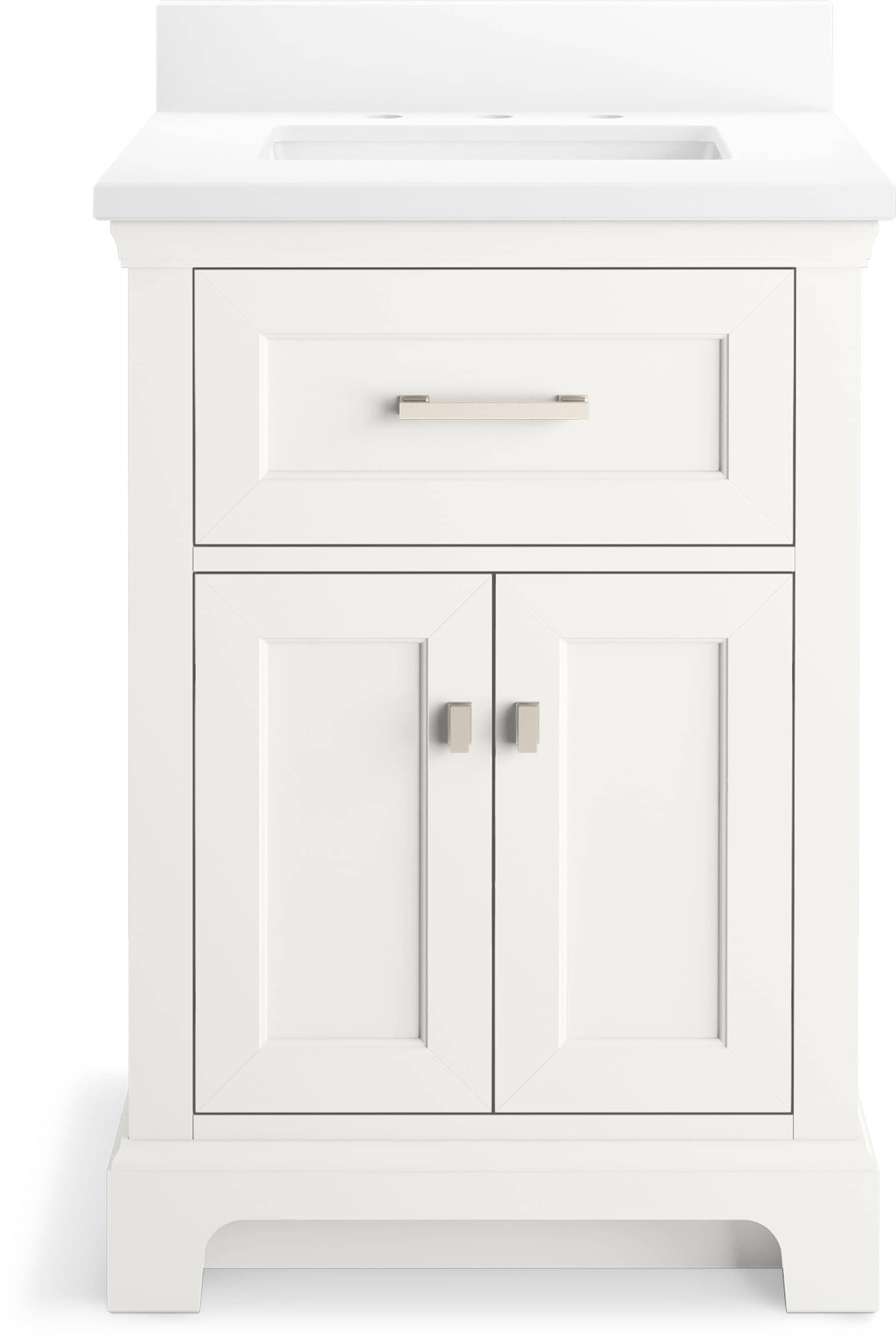 Charlemont 24 In. Bathroom Vanity Cabinet With Sink And Quartz Top