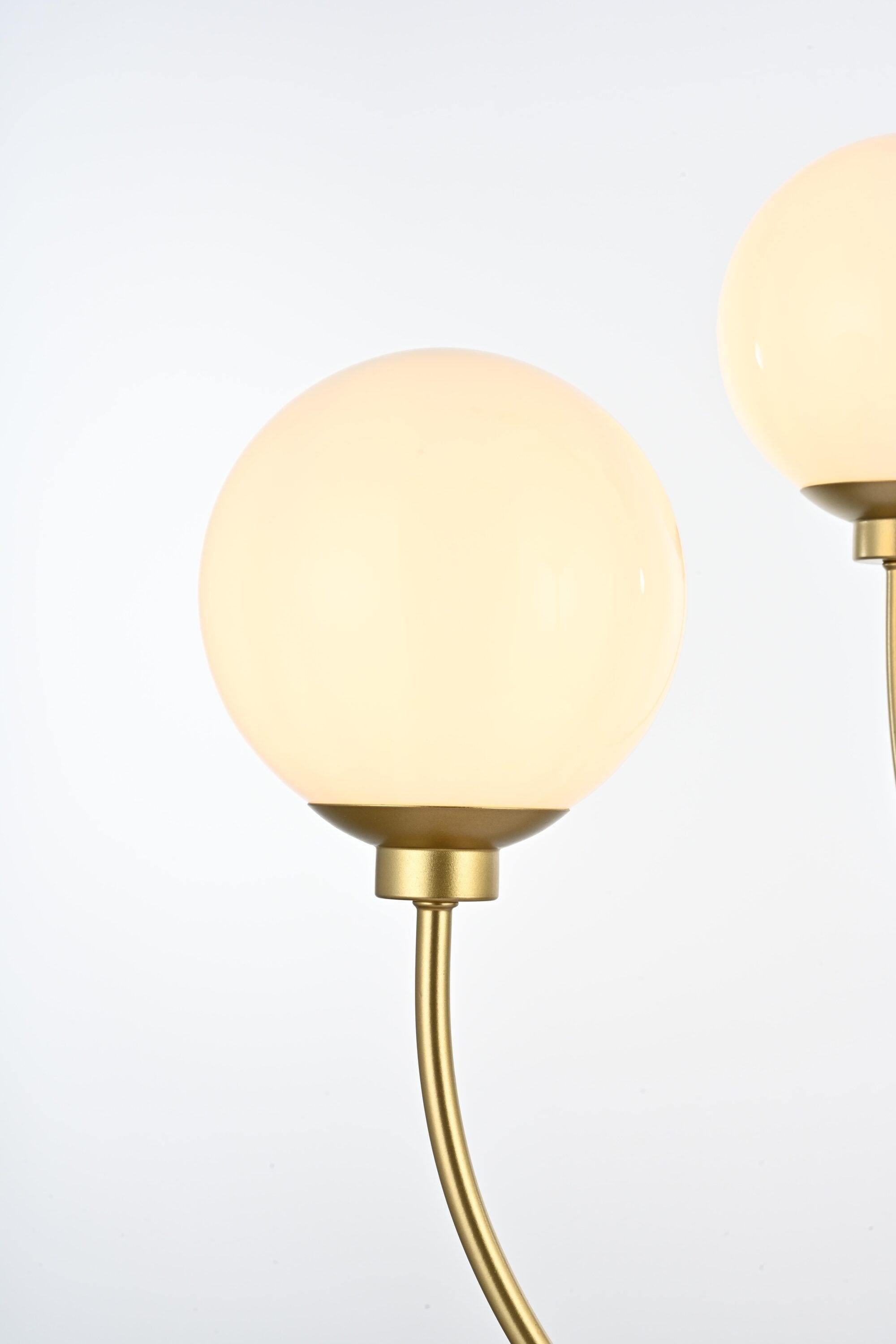 Elegant Lighting Nyomi 36-Inch Chrome Chandelier with Minimalist Look