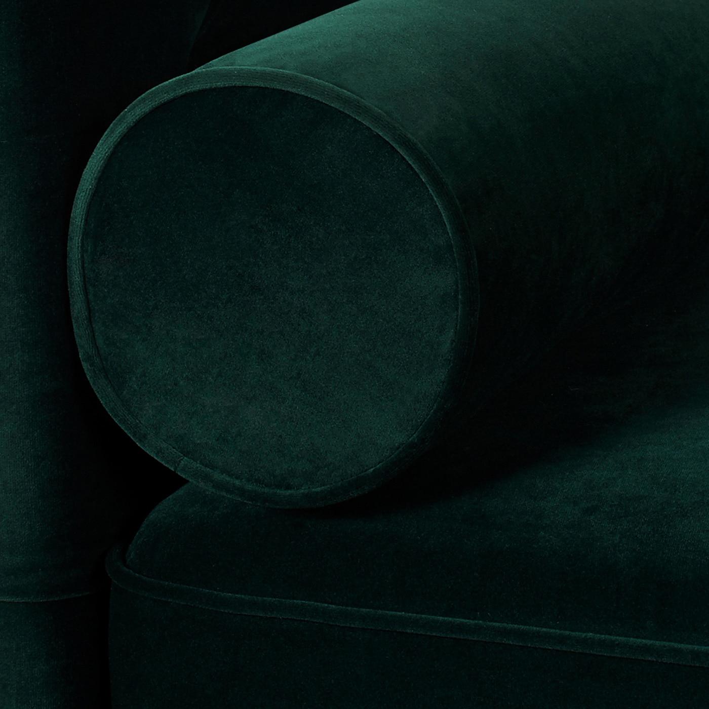 Jack Tufted Tuxedo Sofa Double Cushion, Hunter Green