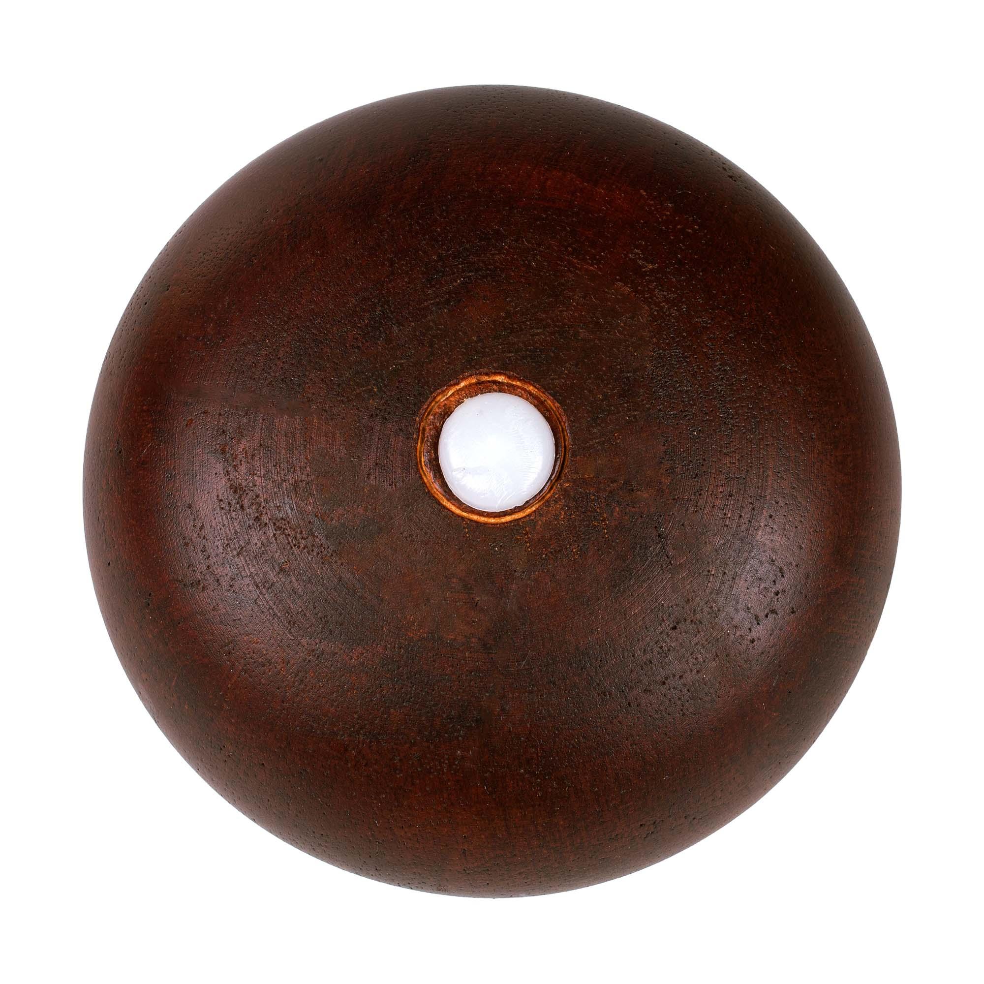 4-1/2in H x 4-13/16in Diameter Stained Espresso Solid Hardwood Bun Foot Leg Pack of 4