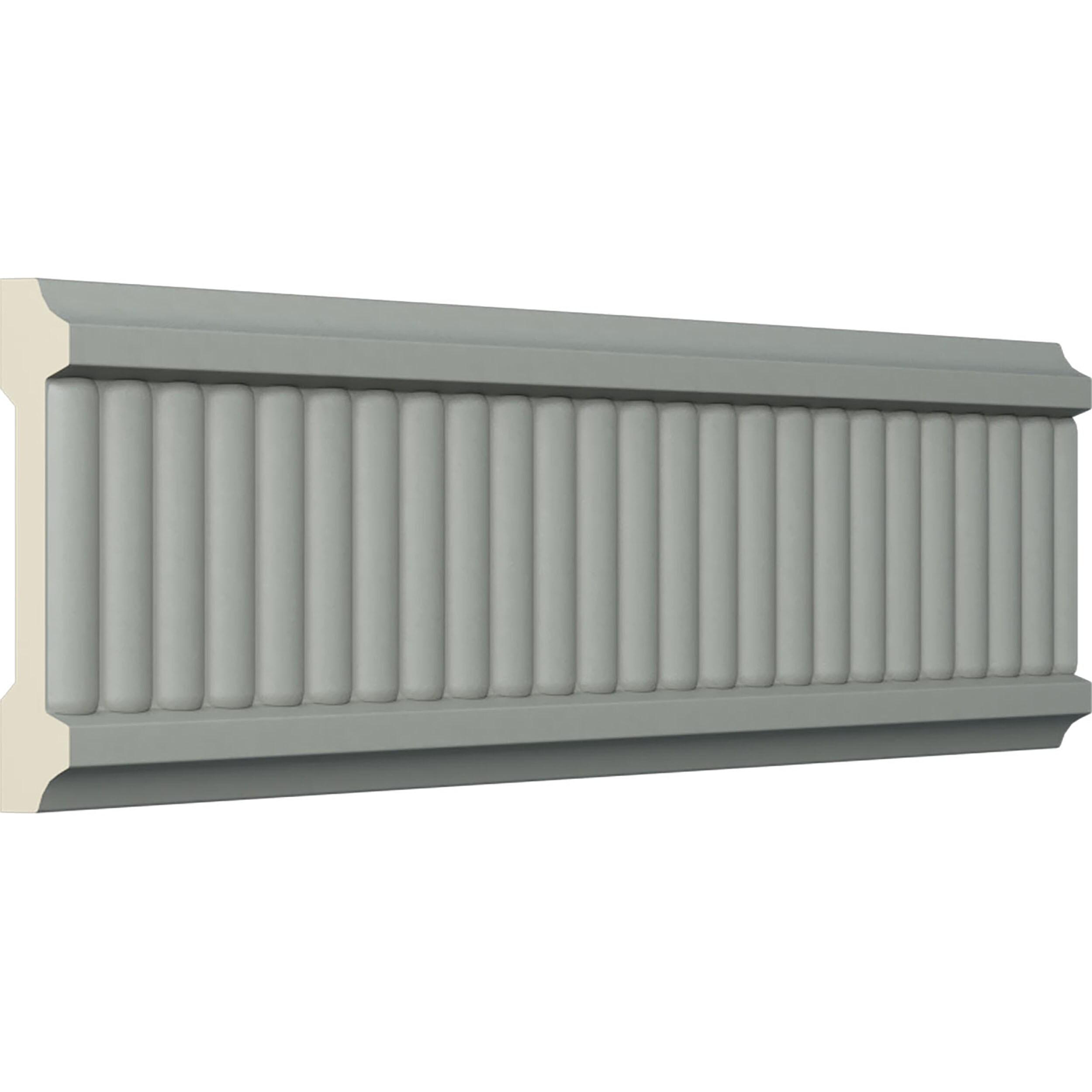 Ekena Millwork 3"H x 5/8"P x 94 1/2"L, (3/8" Repeat), Nevio Chair Rail (Set of 8)