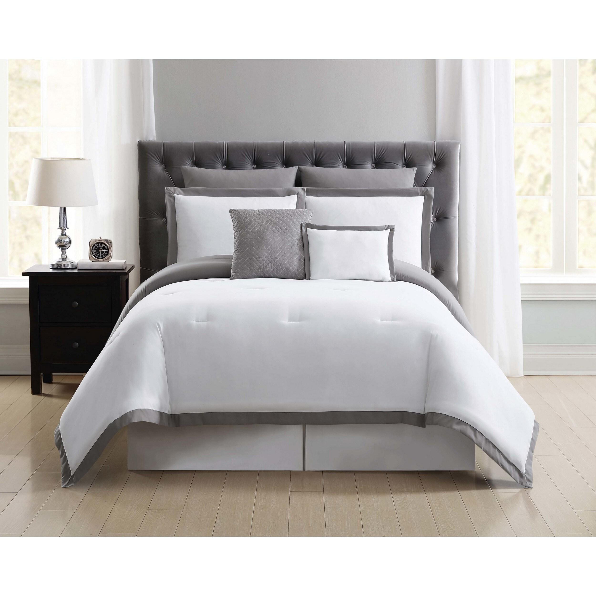 Truly Soft Everyday Modern & Contemporary Box Stitch Comforter Set