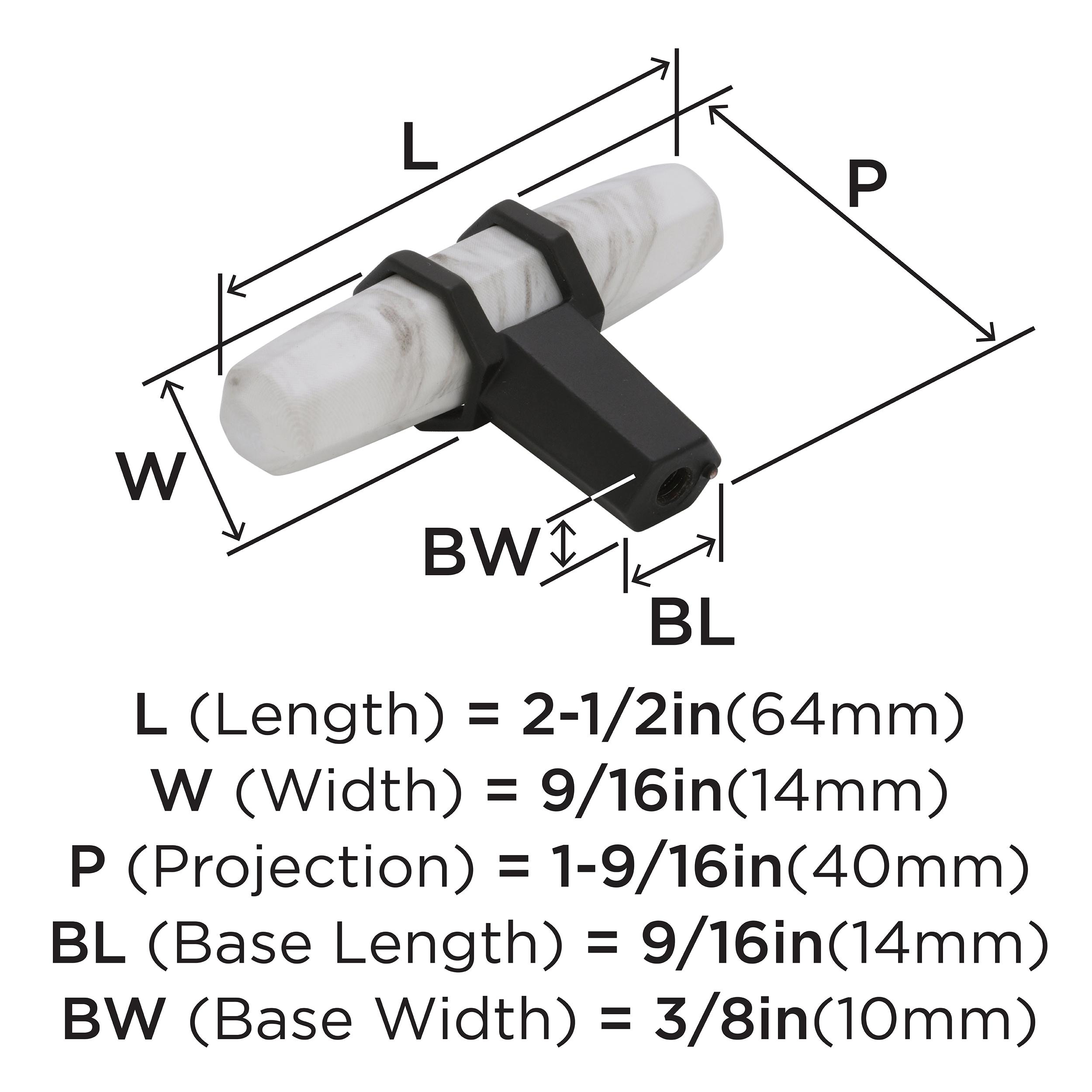 Carrione 1 9/16" Length Bar Knob