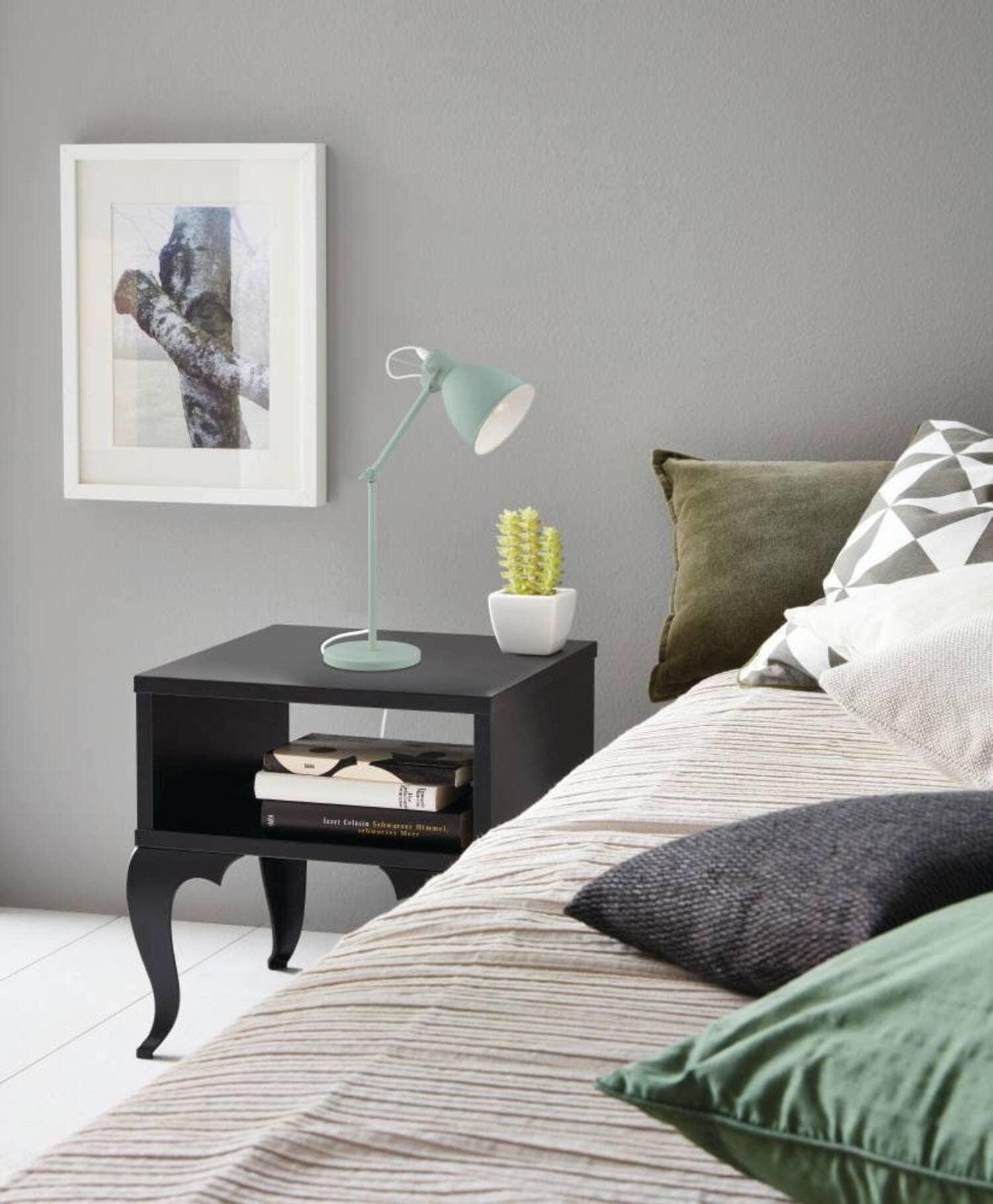 1-Light Priddy-P Desk Lamp Pastel Green - EGLO: Adjustable, ETL Listed, for Study & Work