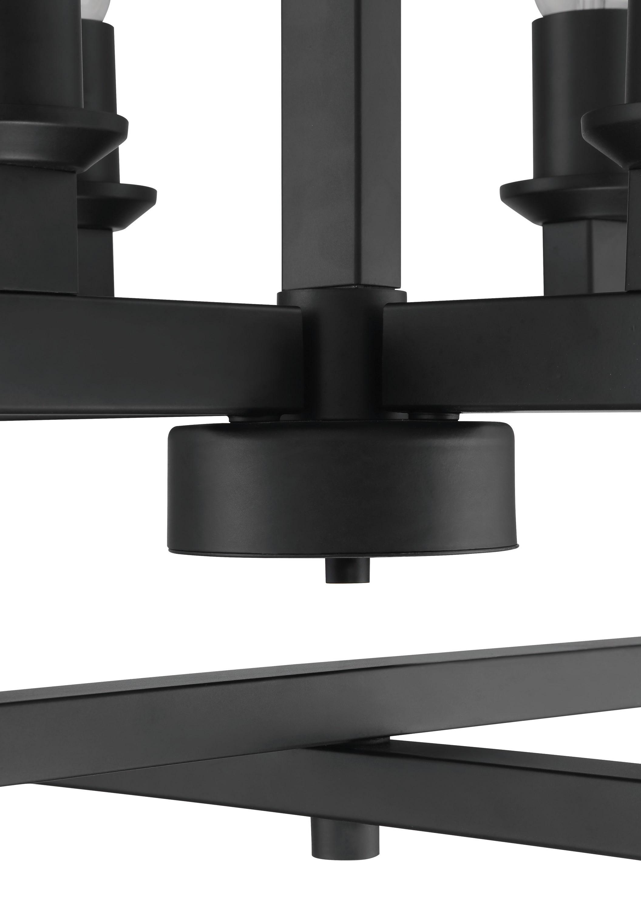 53134-FB-Craftmade Lighting-Chicago - Four Light Foyer in Transitional Style - 18 inches wide by 25.5 inches high-Flat Black Finish    -Traditional