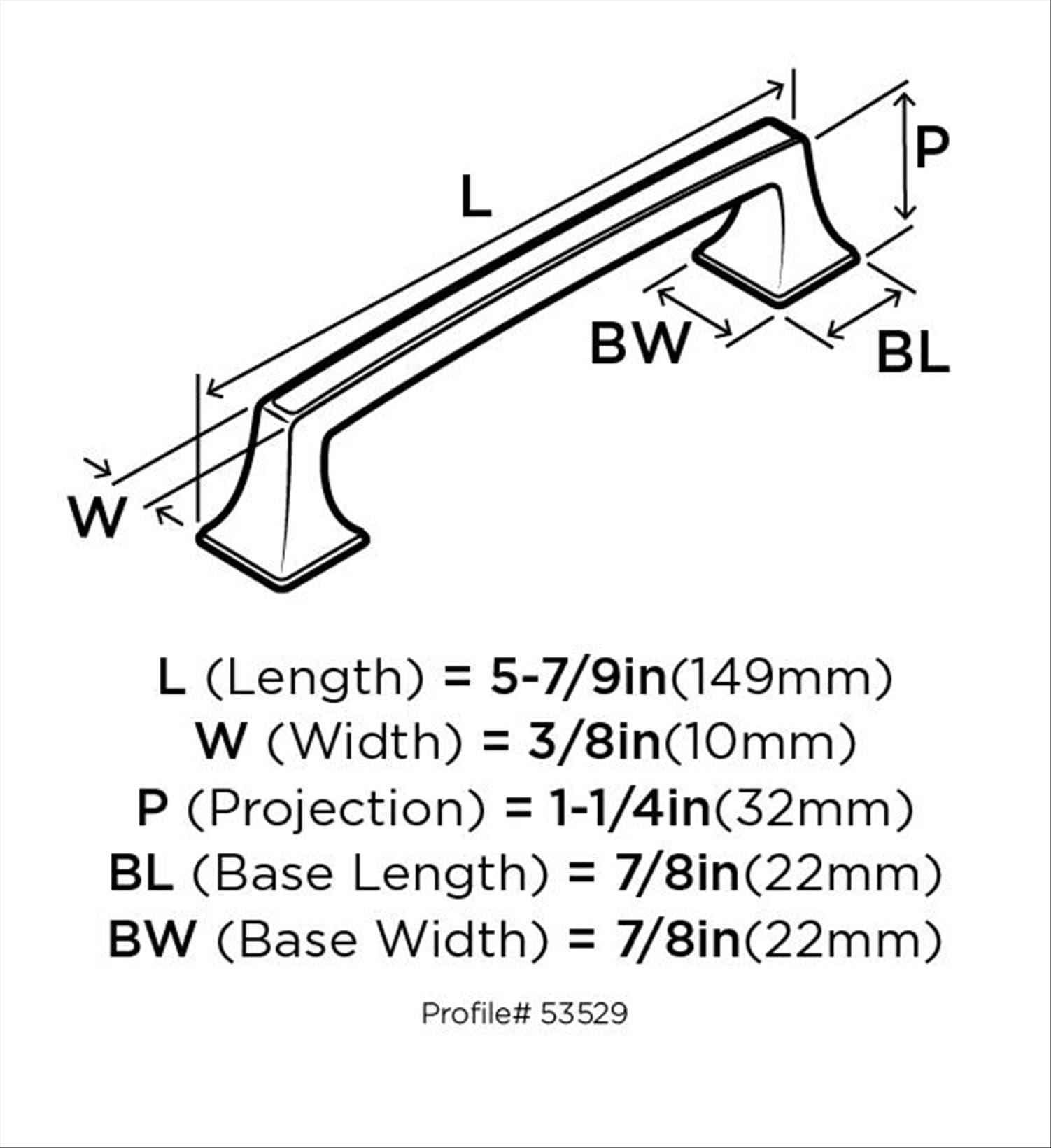 Mulholland - 5 1/16" Center to Center Bar Pull