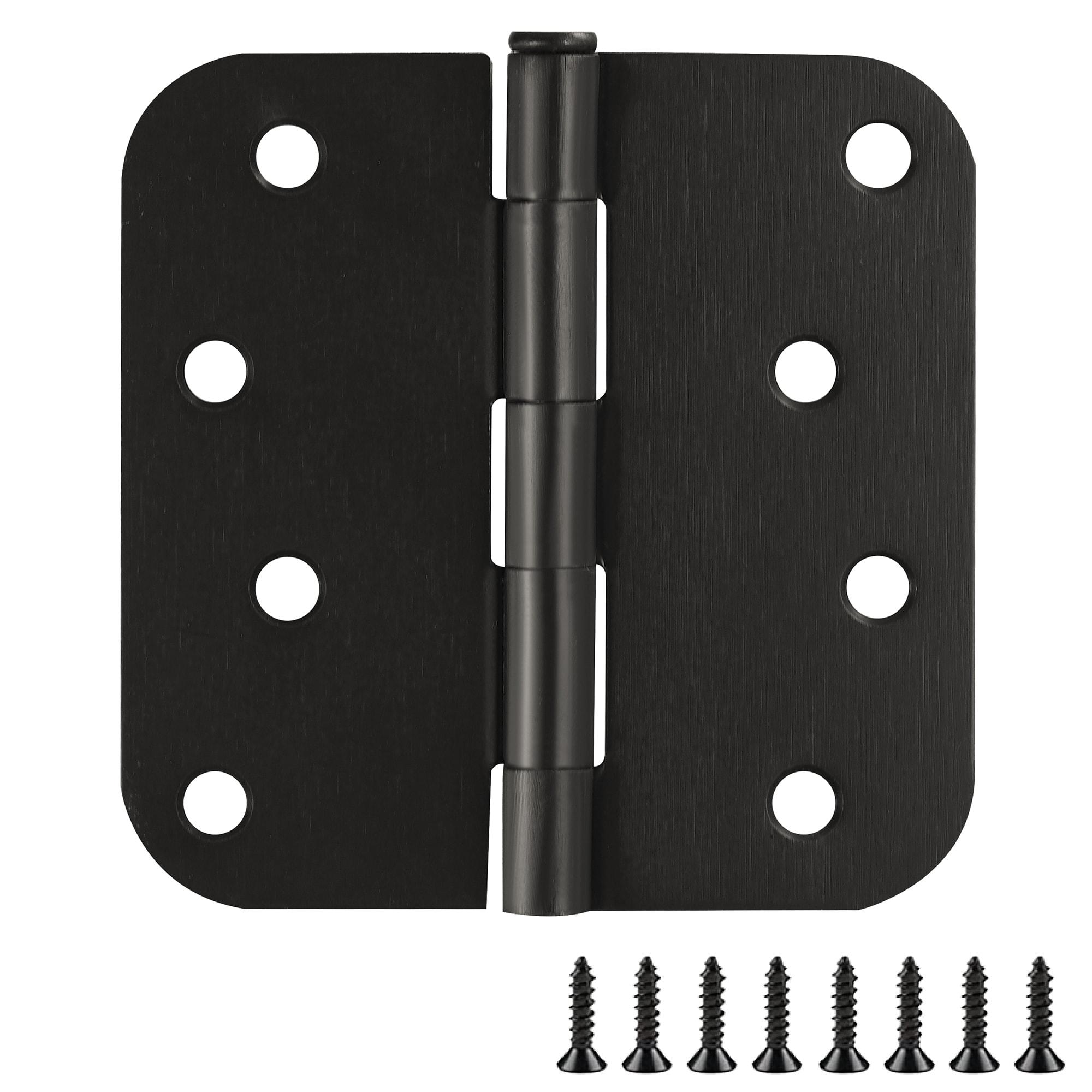 Oil-Rubbed Bronze 4-inch Steel Butterfly Door Hinges 9-Pack