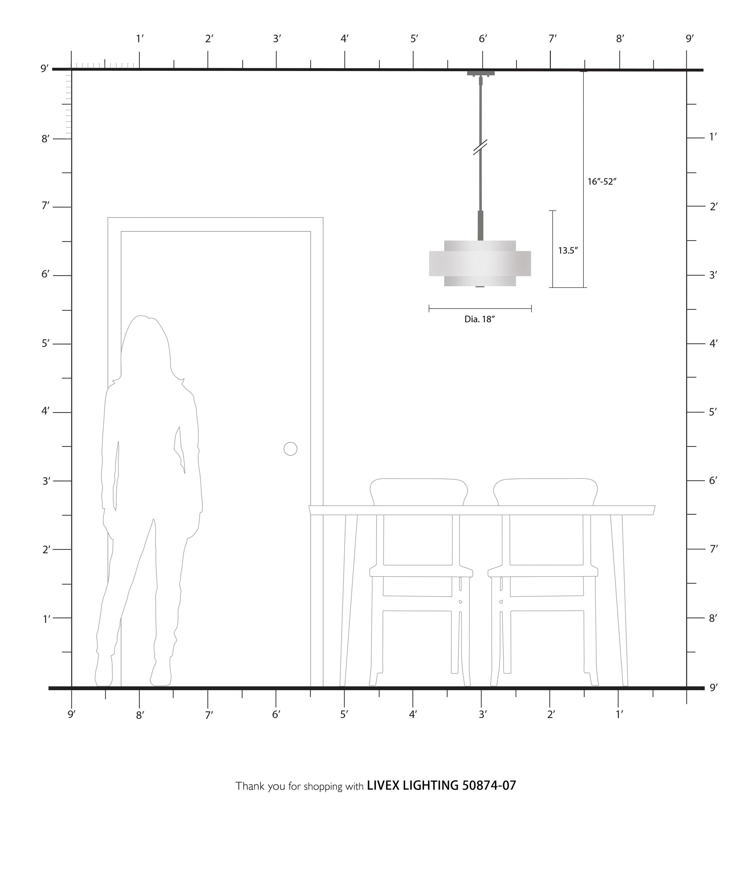 Livex Lighting Meridian 4 - Light Pendant in  Bronze