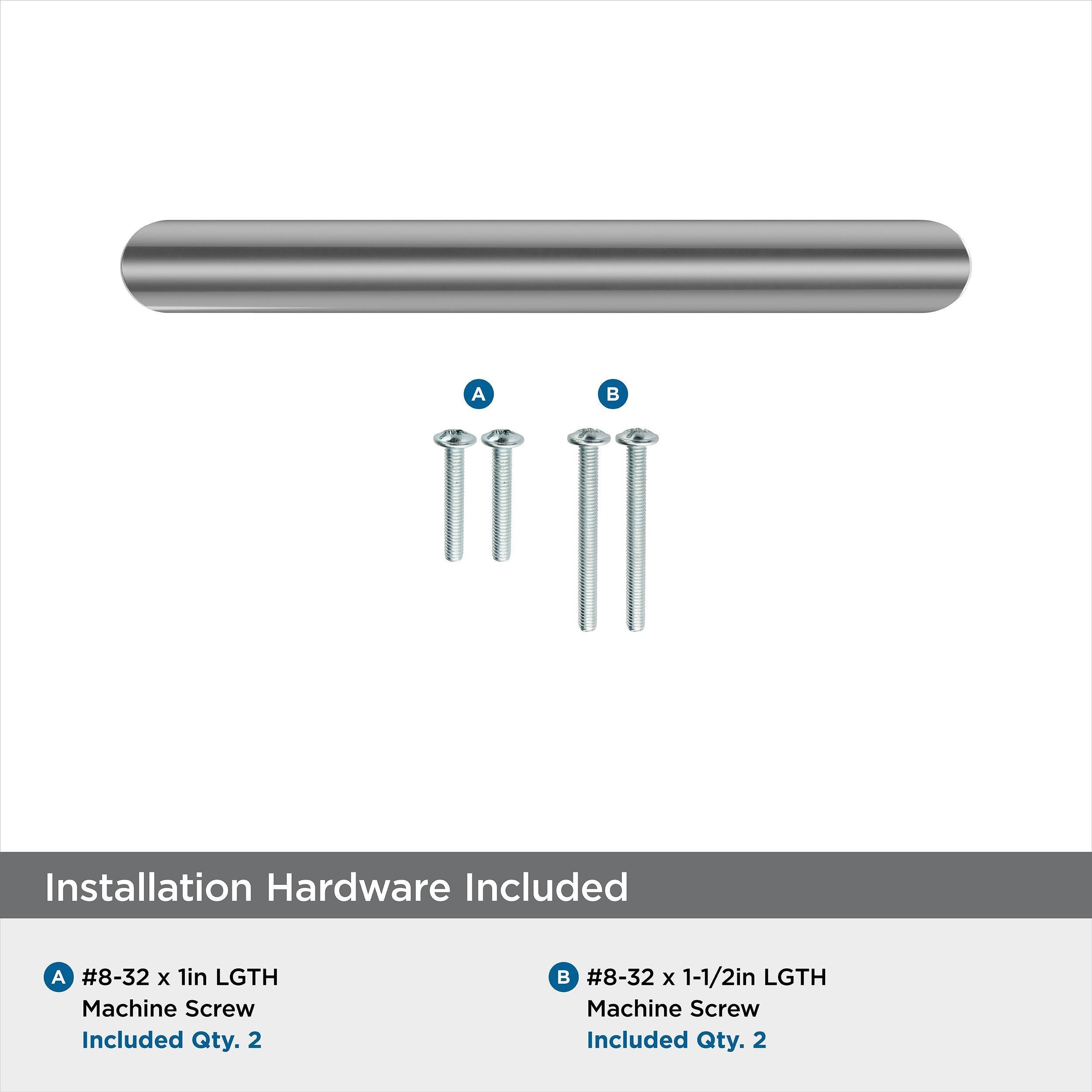 Amerock Revolve 3-3/4 inch (96mm) Center-to-Center Polished Chrome Cabinet Pull