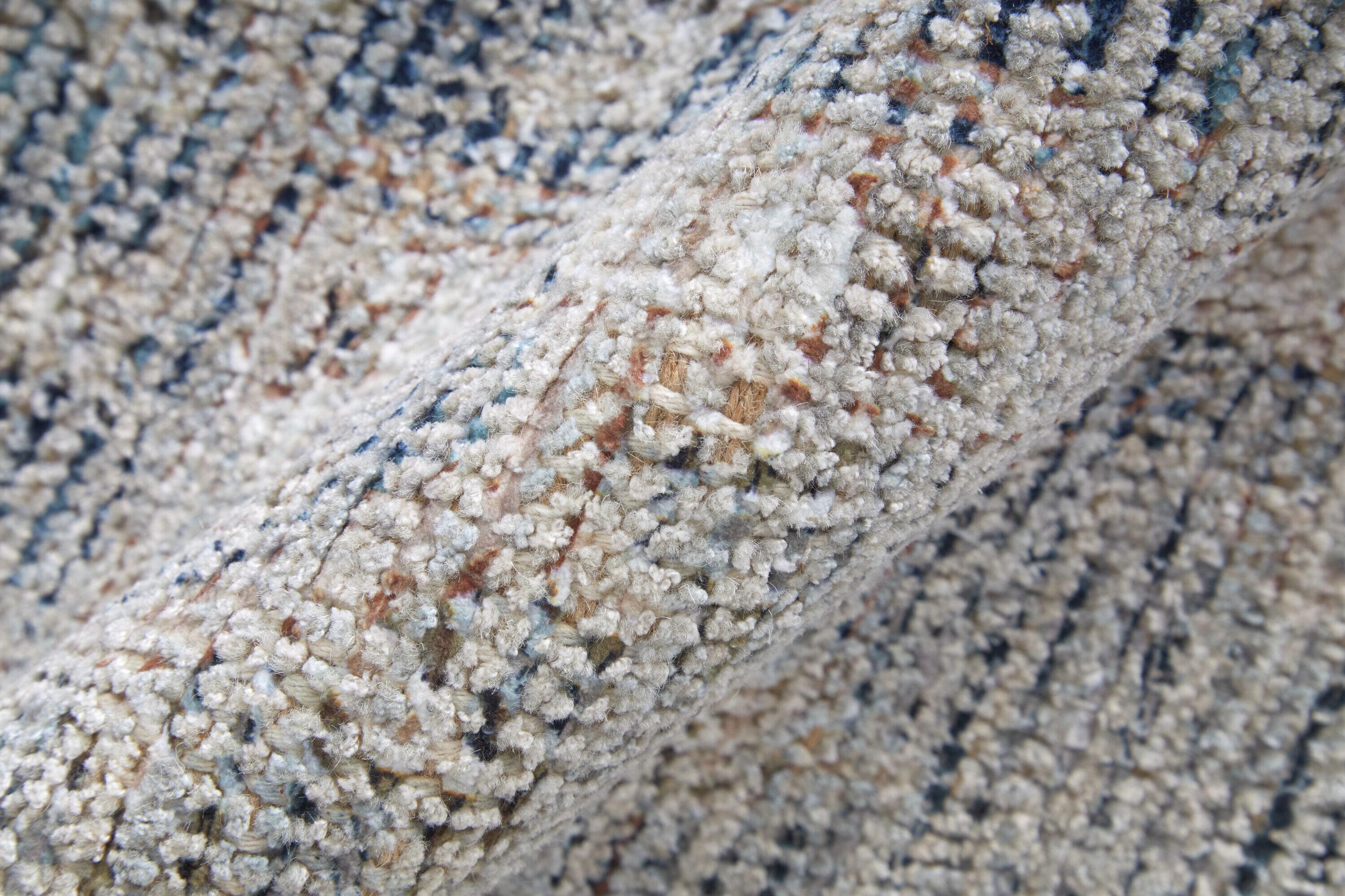 Caldwell Transitional Distressed Gray/Blue/Taupe Area Rug