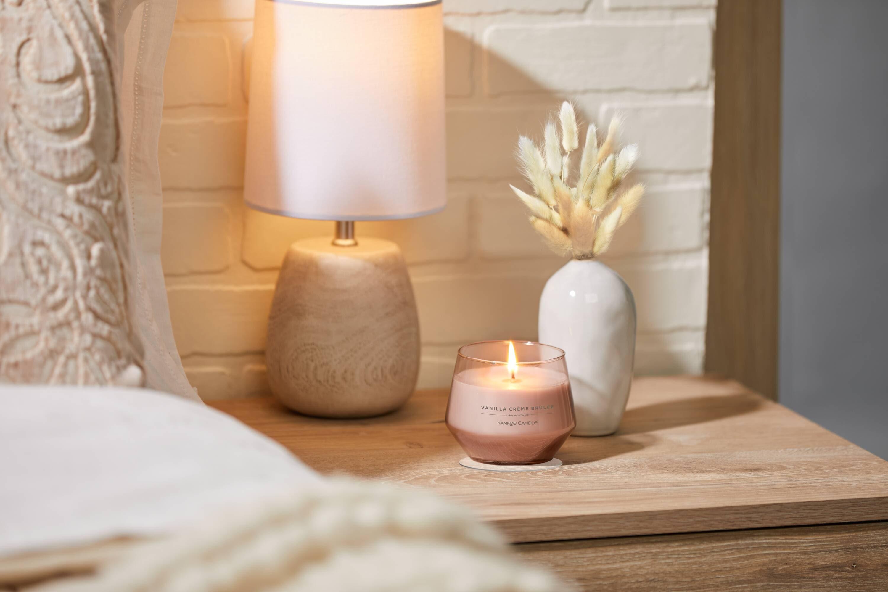 Yankee Candle Studio Scented Candle, Vanilla Crème Brûlée, Premium Plant Wax Blend, 10 oz Jar, Up to 50 Hour Burn Time