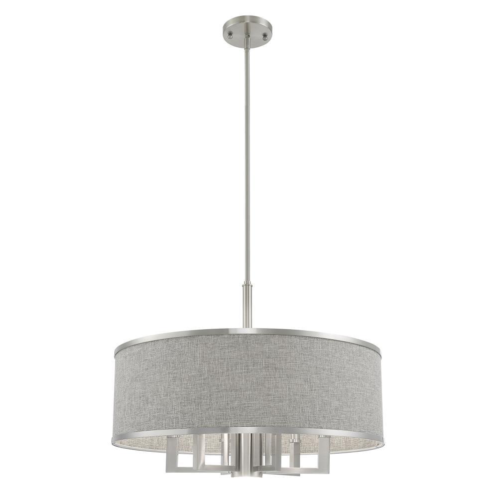 Livex Lighting Park Ridge 6 - Light Chandelier in Brushed Nickel