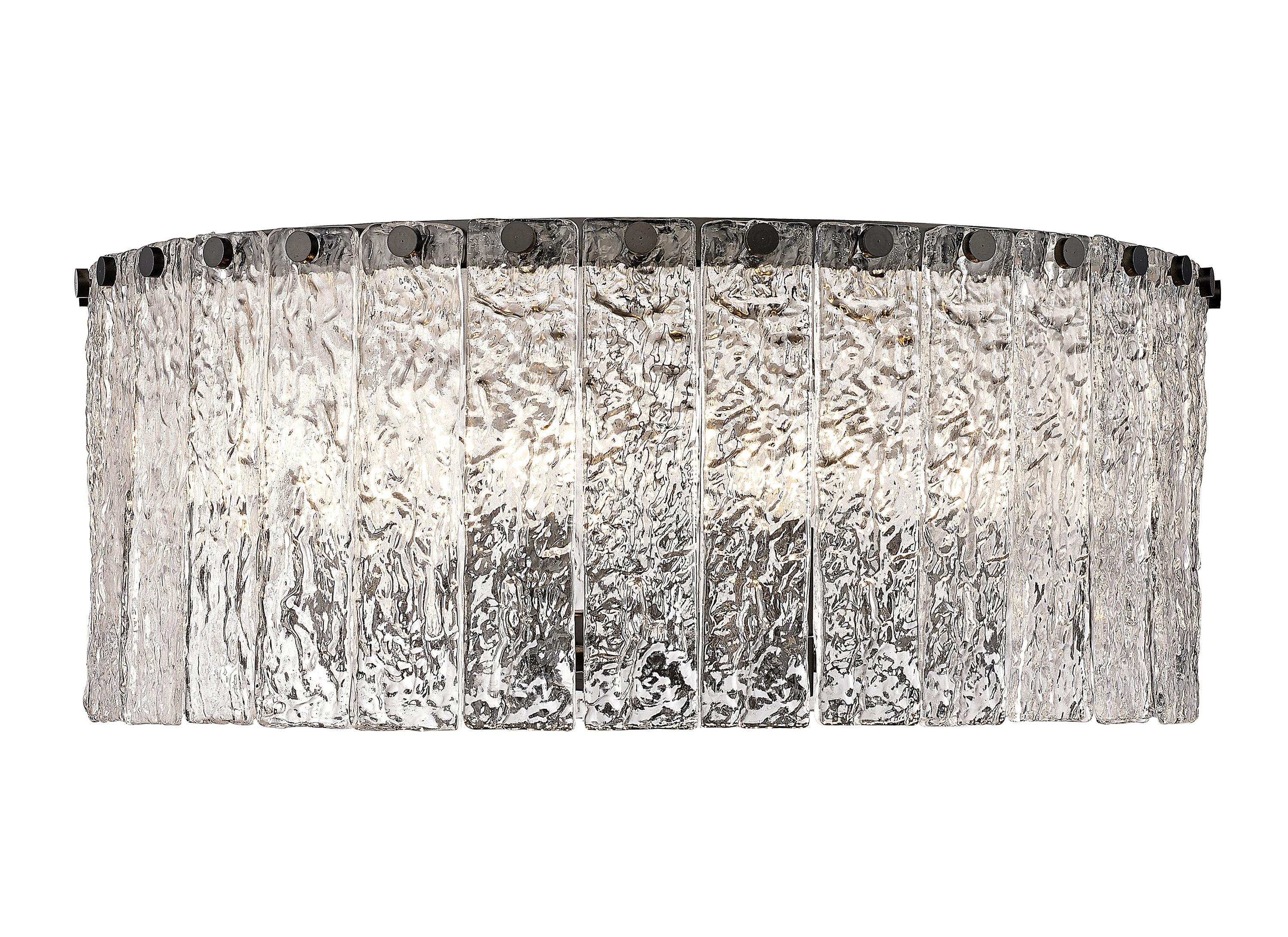 Z-Lite Glacier 8 - Light Flush Mount in  Matte Black