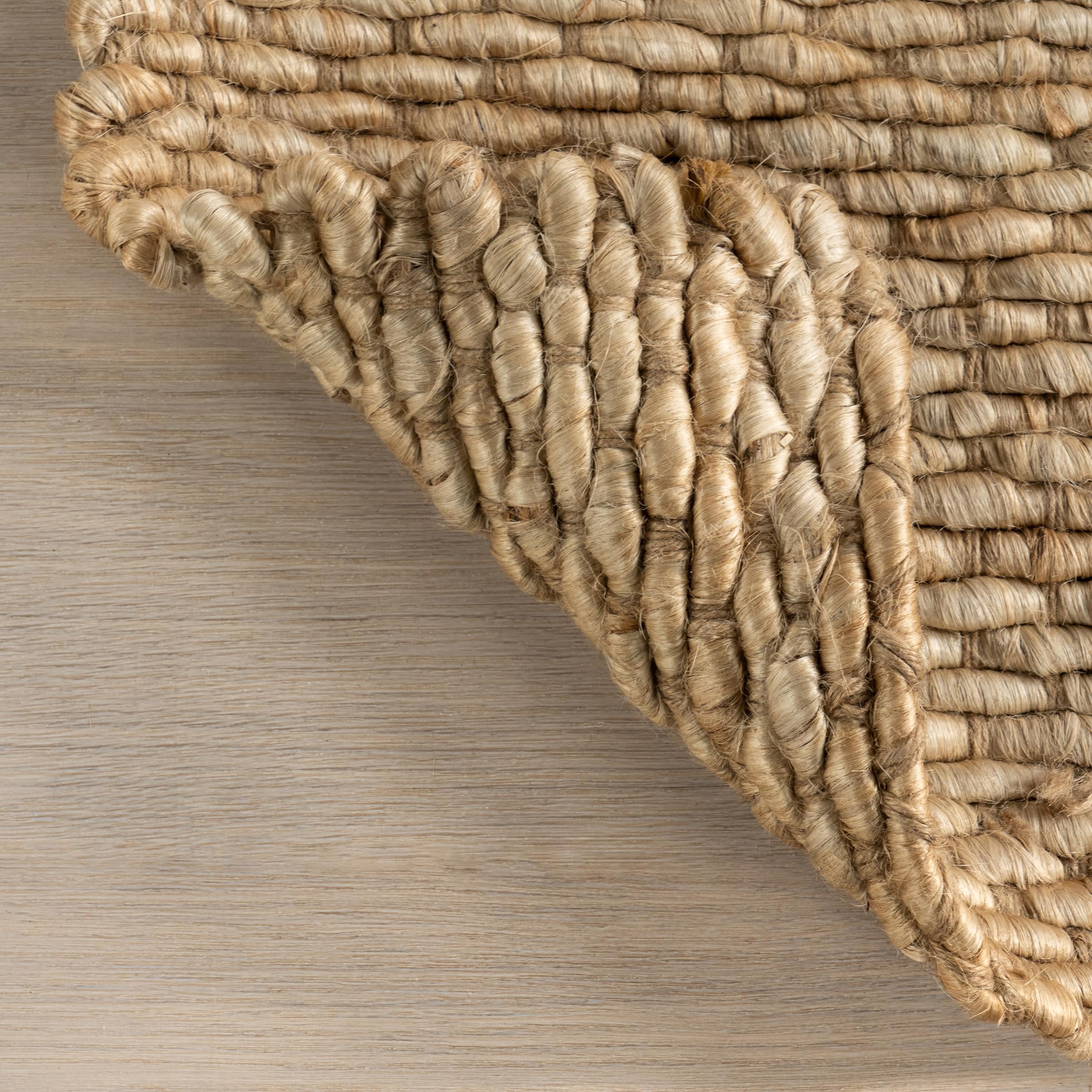 nuLOOM Hailey Handwoven Jute Area Rug, 6' x 9', Natural