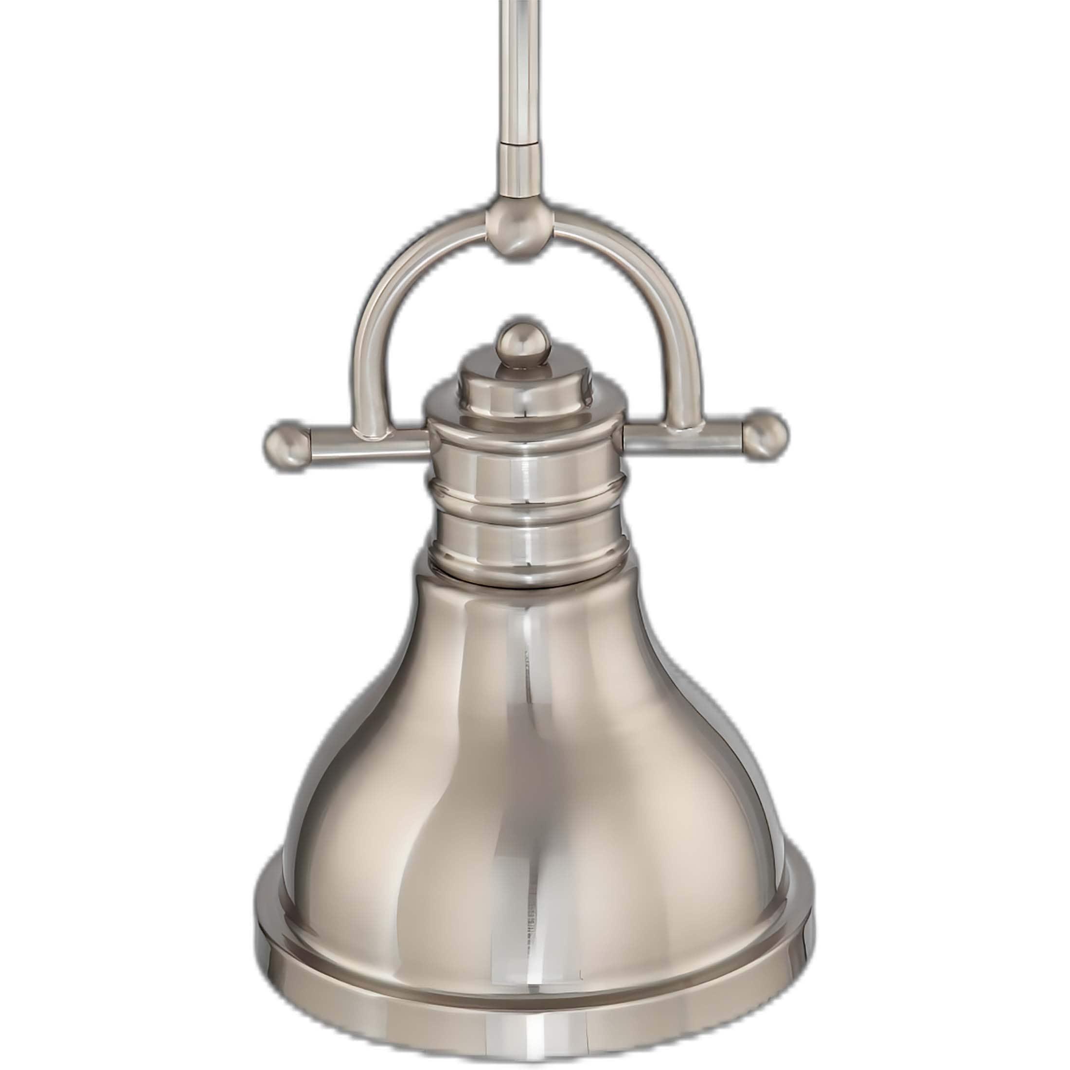 Volume Lighting  1-Light  LED Brushed Nickel Mini Downrod Pendant l - Brushed Nickel