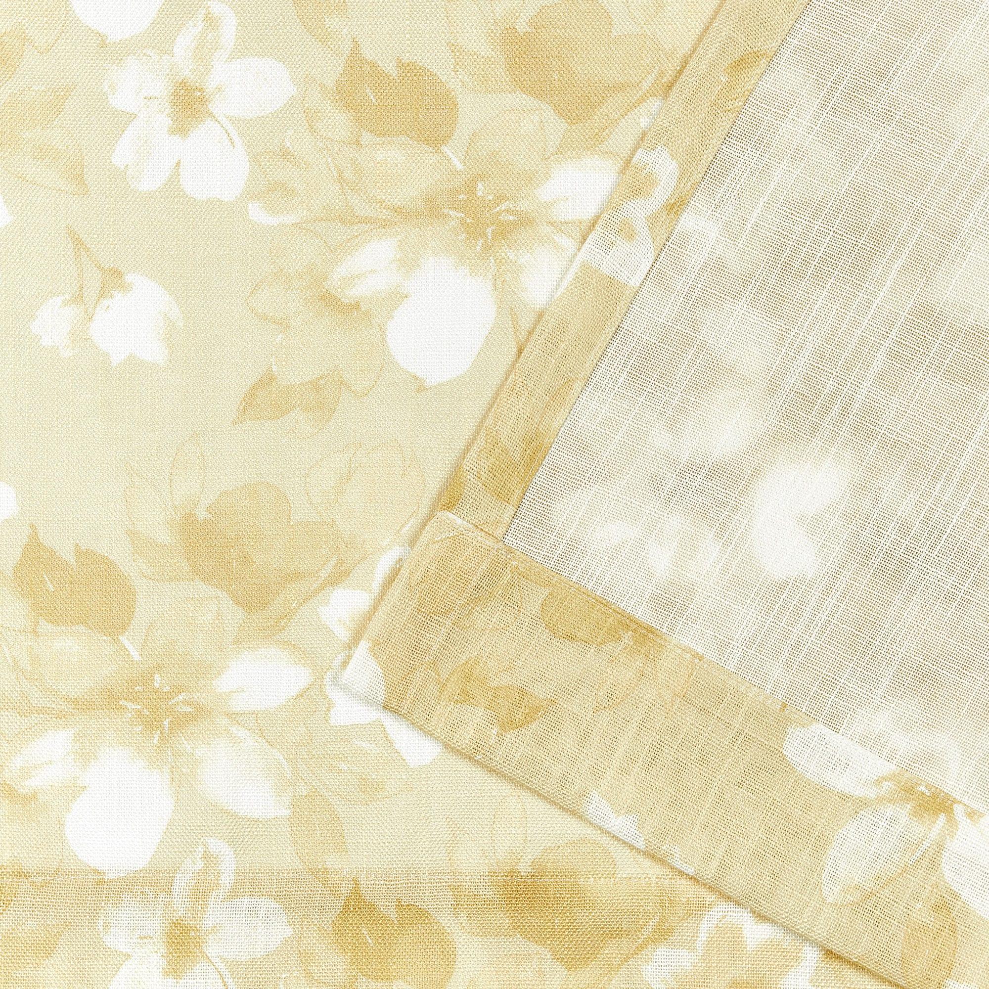Nicole Miller Nicole Miller New York Dara Light Filtering, Semi Sheer Rod Pocket Curtain Panels (Set of 2)