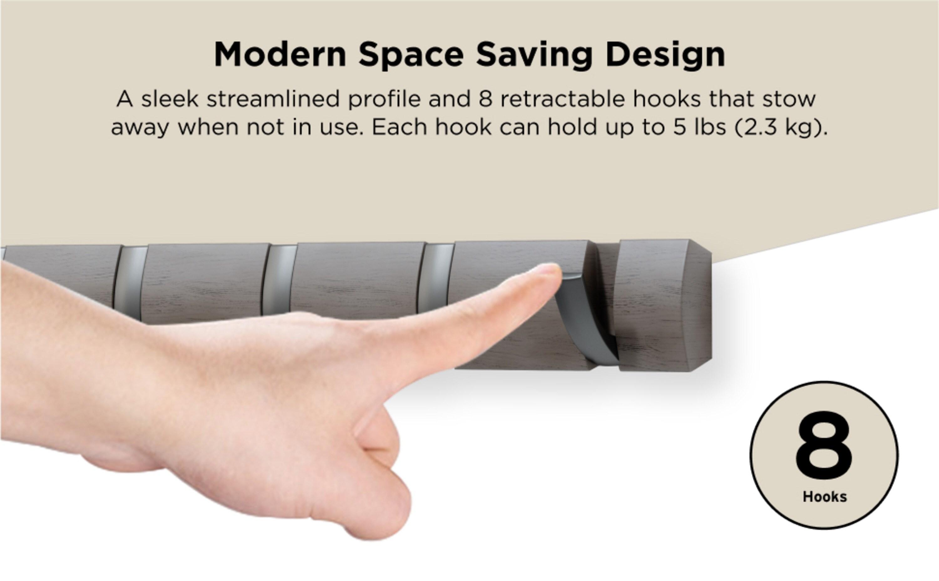 Flip 8 - Hook Solid Wood Coat Rack