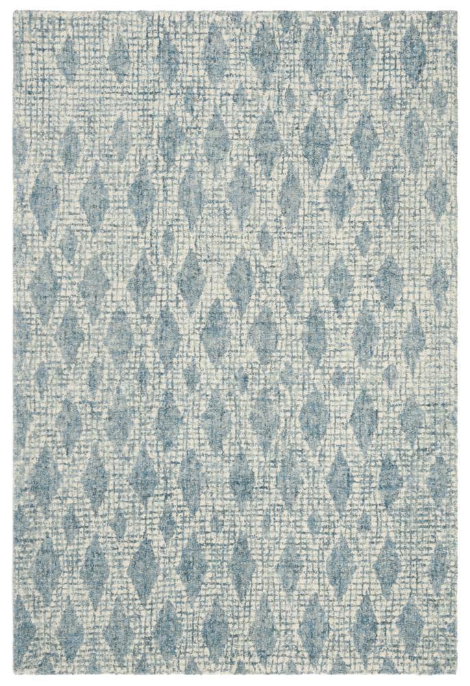 Abstract ABT206 Hand Tufted Area Rug - Ivory/Blue - 4'x6' - Safavieh.