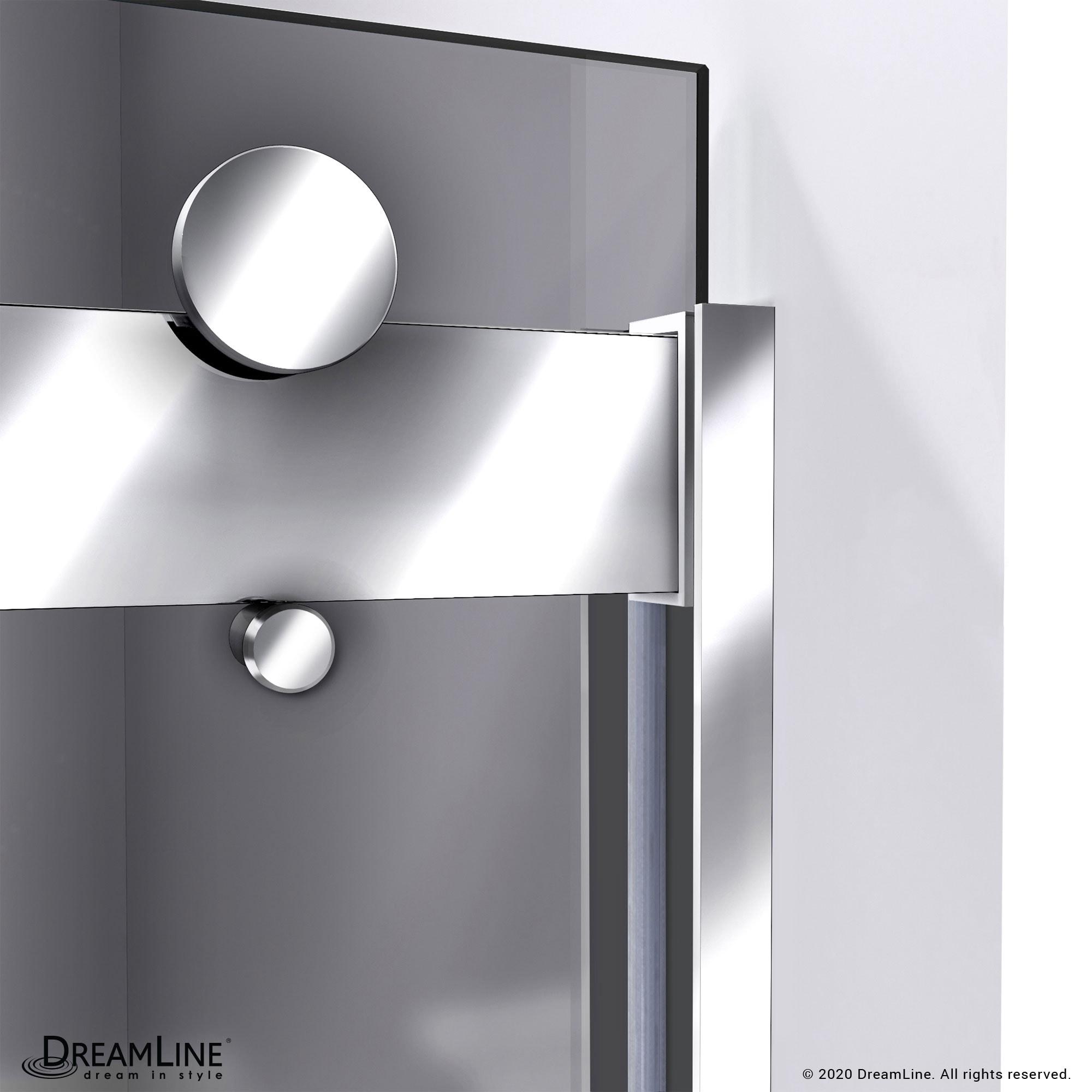 DreamLine 56" - 60" W 60" H Reversible Semi-Frameless Tub Door with ClearMax Technology SHDR-6360602G01