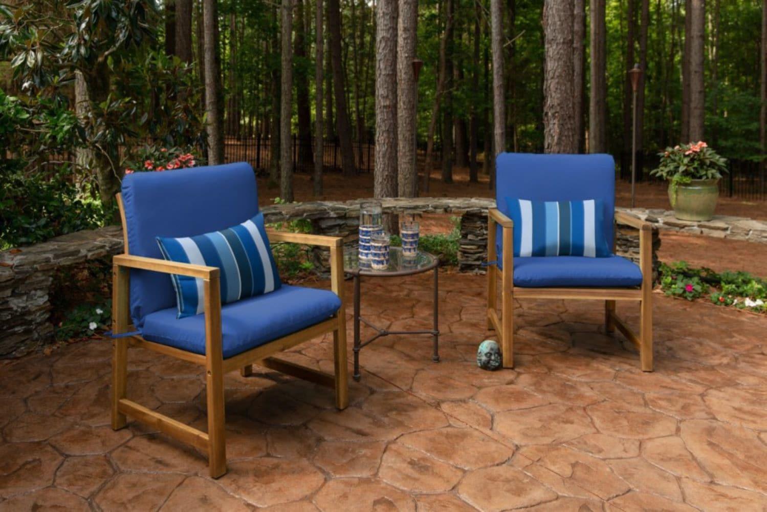 Casual Cushion Solid Sunbrella Fabric Indoor/Outdoor Club Chair Cushion