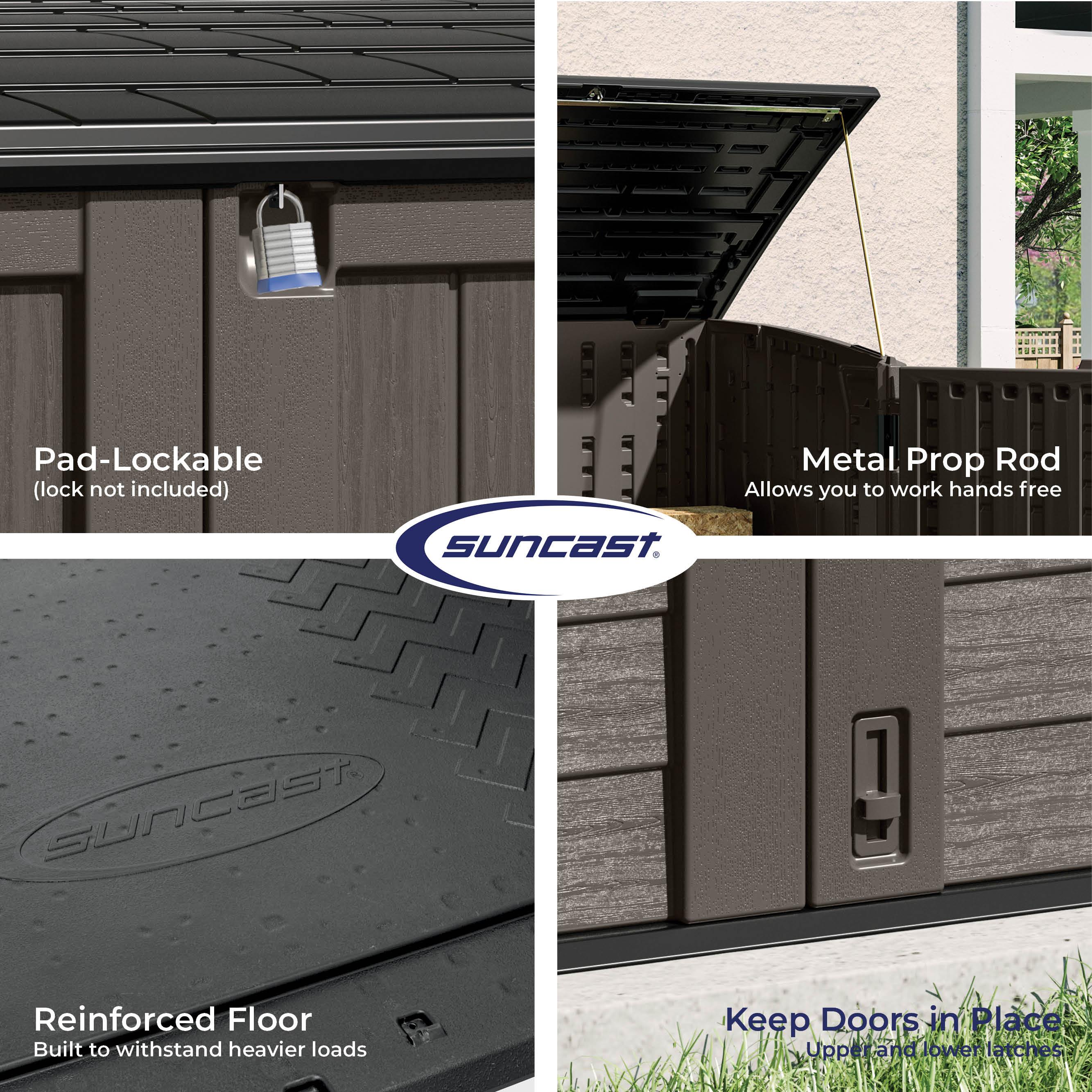 Suncast Suncast Outdoor Resin Horizontal Storage Shed