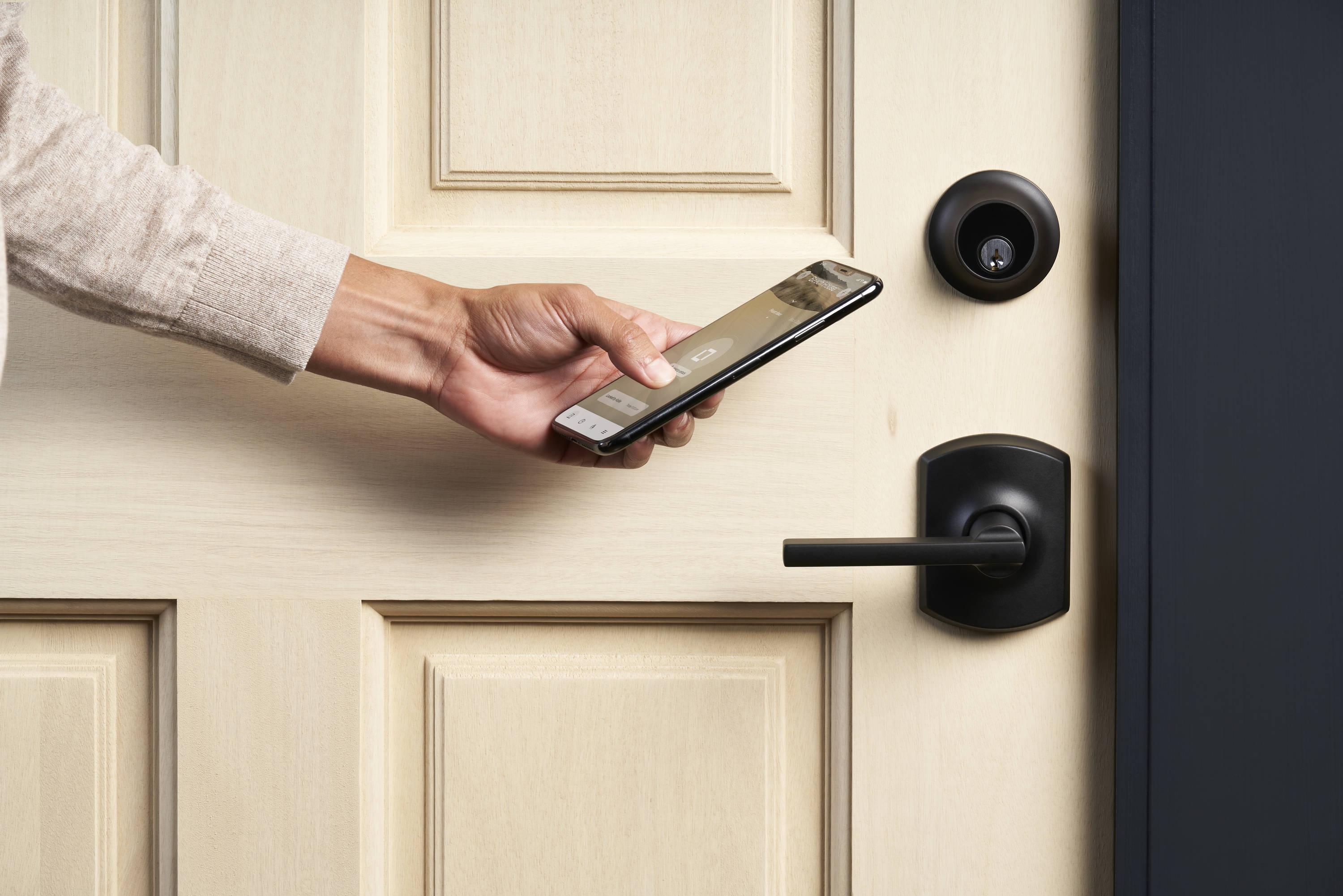Level Lock Smart Lock, Keyless Entry, Smartphone Access, Bluetooth Enabled, Works with Apple HomeKit - Matte Black