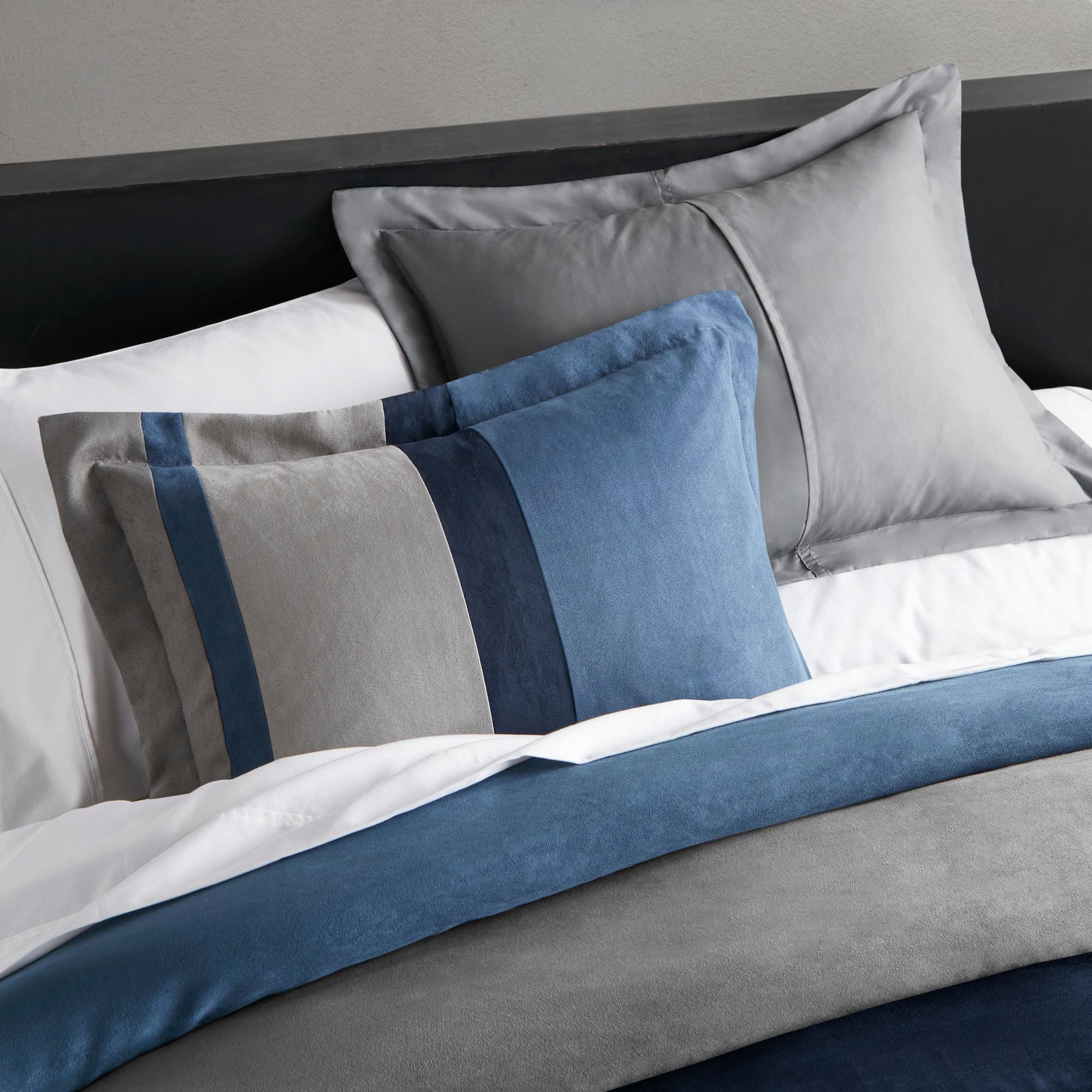 Luxe Quilted Comforter Set Modern Transitional Design, All Season Down Alternative Warm Bedding Matching Shams, Bedskirt, Decorative Pillow,Cal King