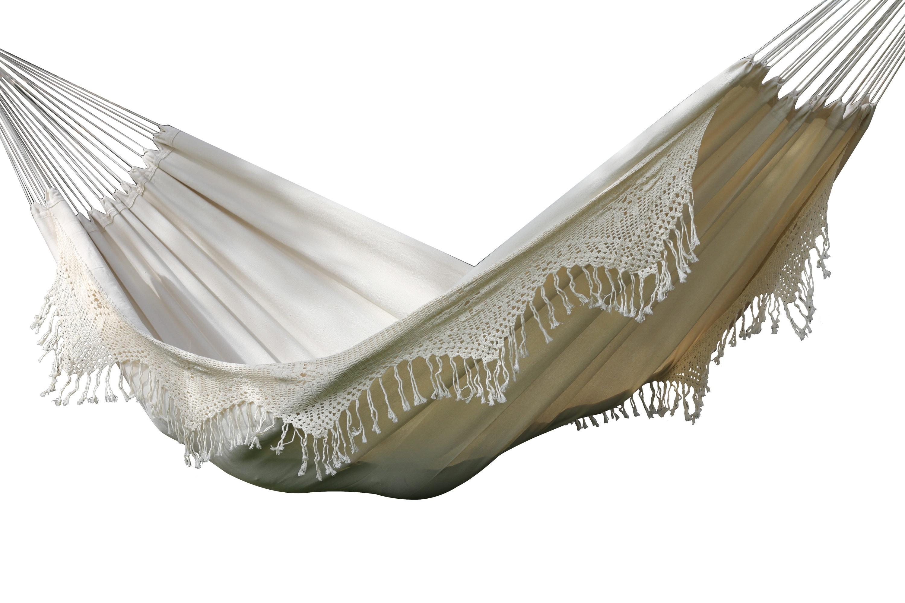 Vivere Brazilian Style Double Deluxe Hammock - Natural Color