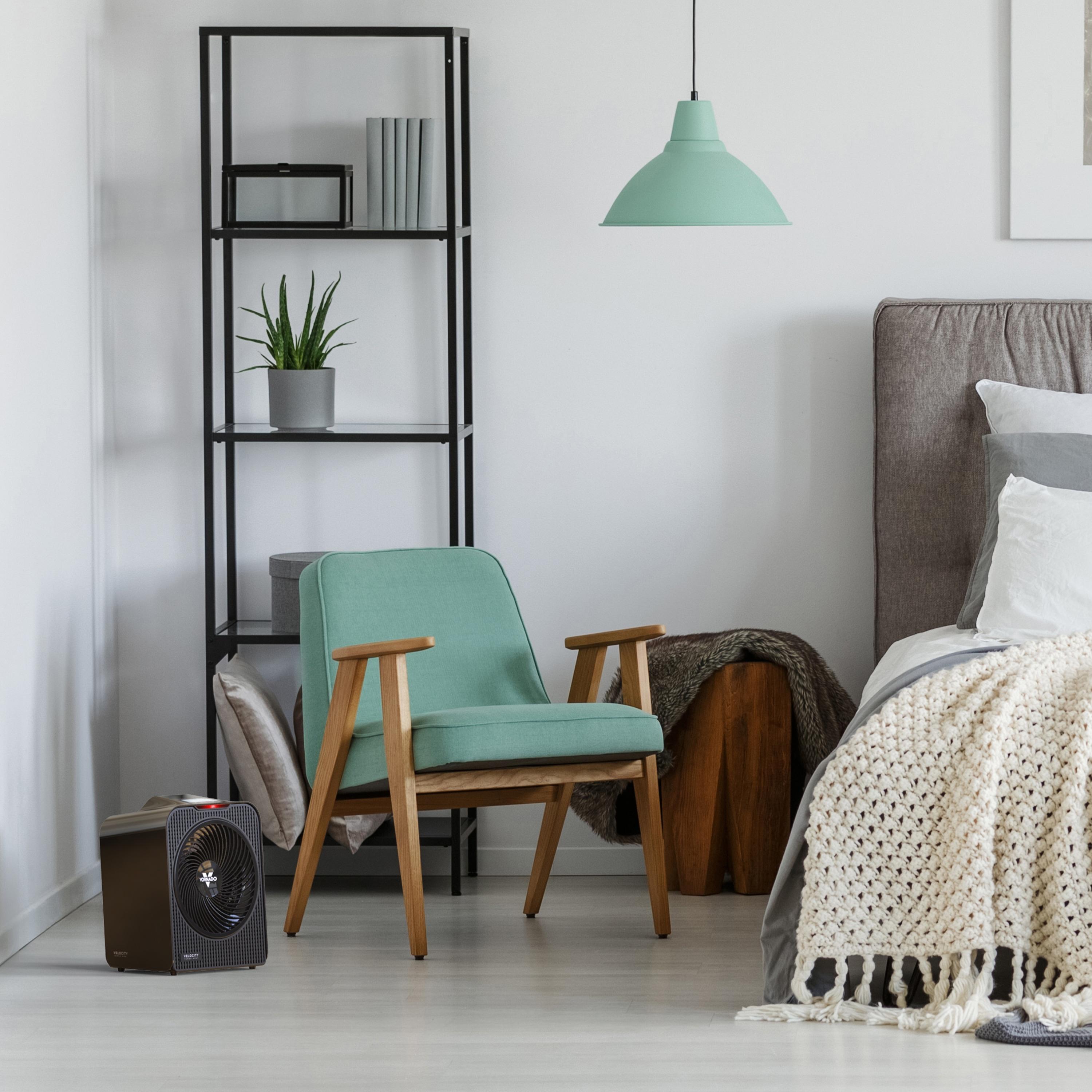 Vornado Velocity 5 Whole Room Space Heater with Auto Climate Control Timer and Safety Features: 1500W, ETL Listed, 200-500 sq. ft.