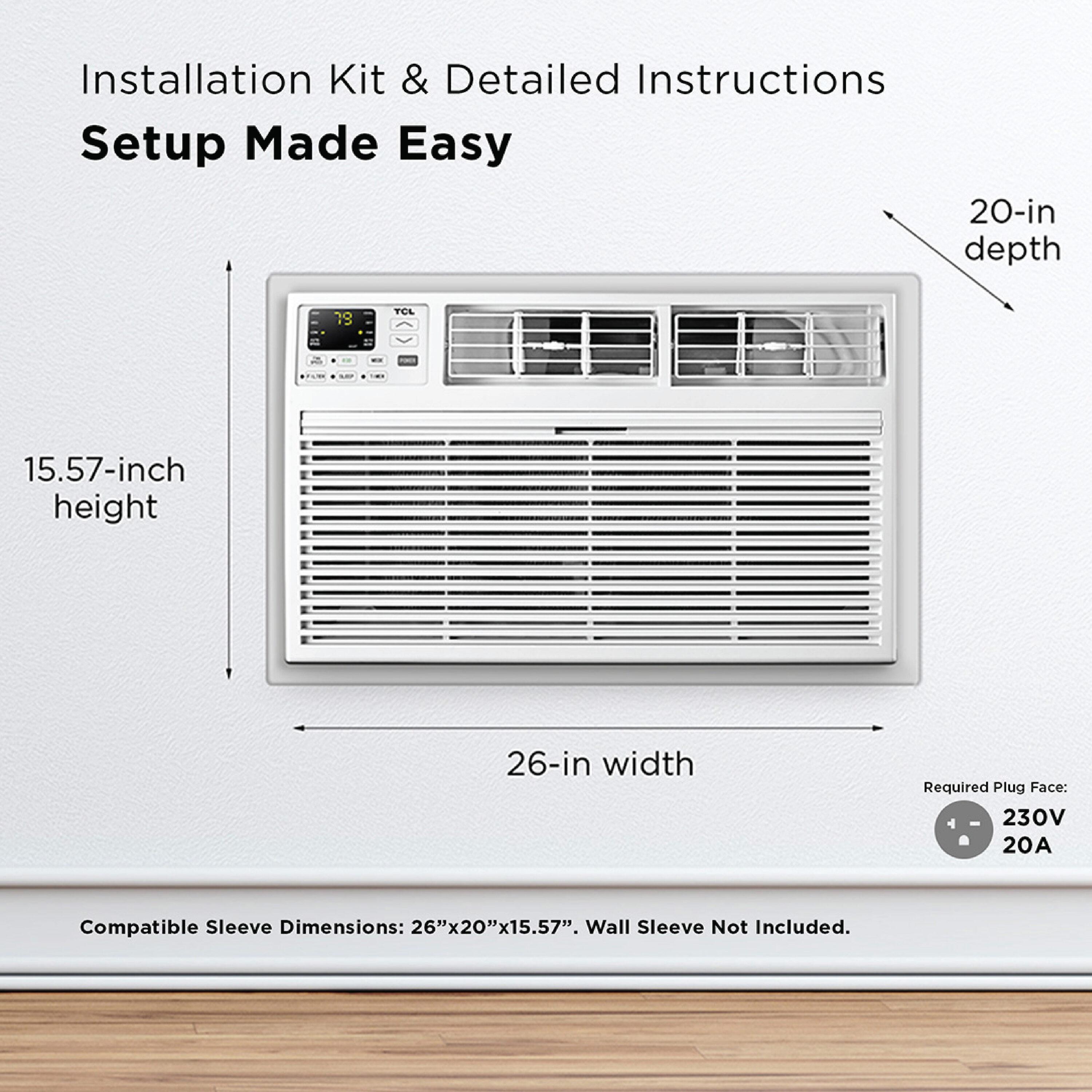 TCL TCL 8,000 BTU Smart Through-the-Wall Air Conditioner with Heat