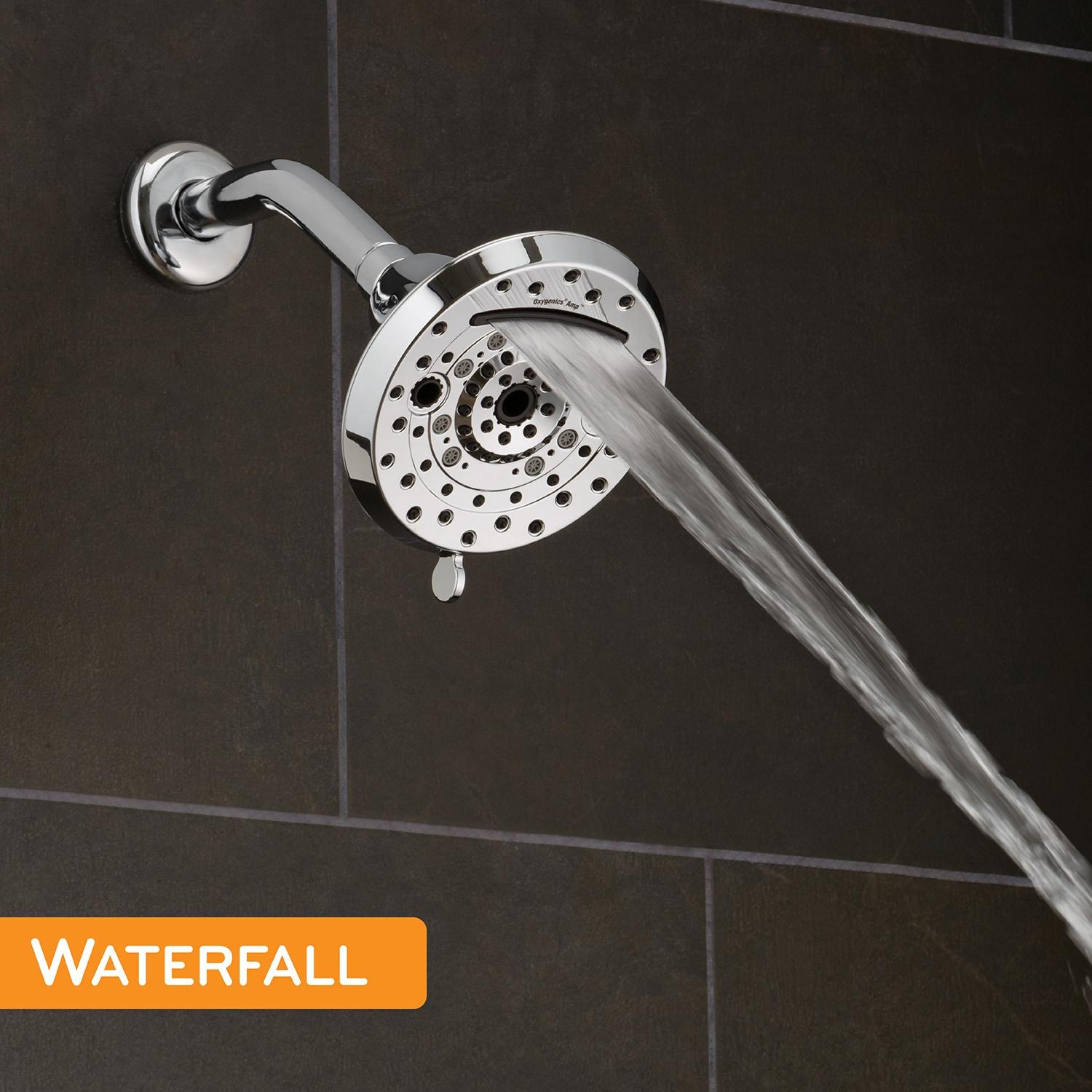 Oxygenics Amp Chrome Fixed Shower Head 1.8-GPM (6.8-LPM)