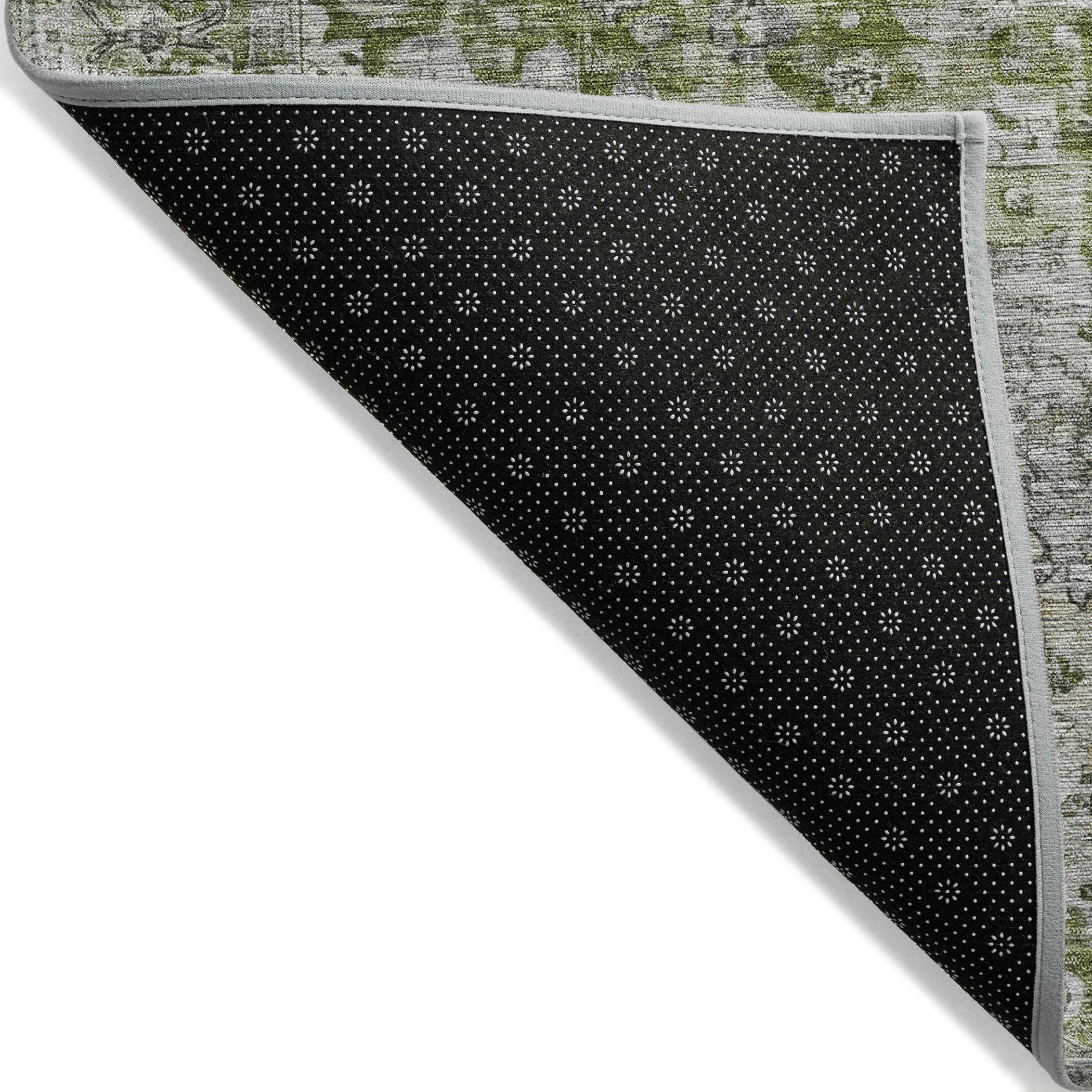 Machine Washable Indoor/Outdoor Chantille Aloe Rug