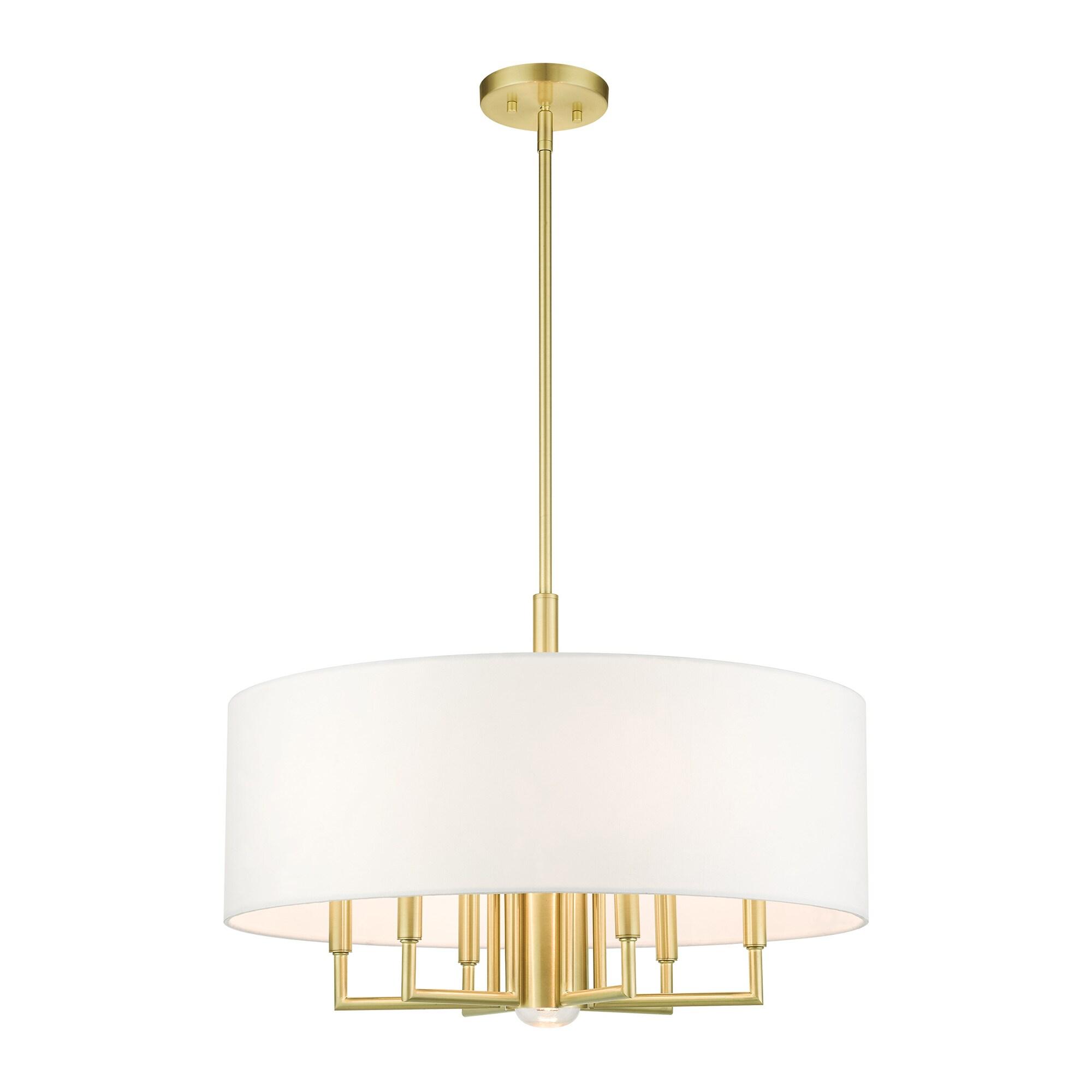 Moonlighter 7 Light Metal Dimmable Drum Chandelier