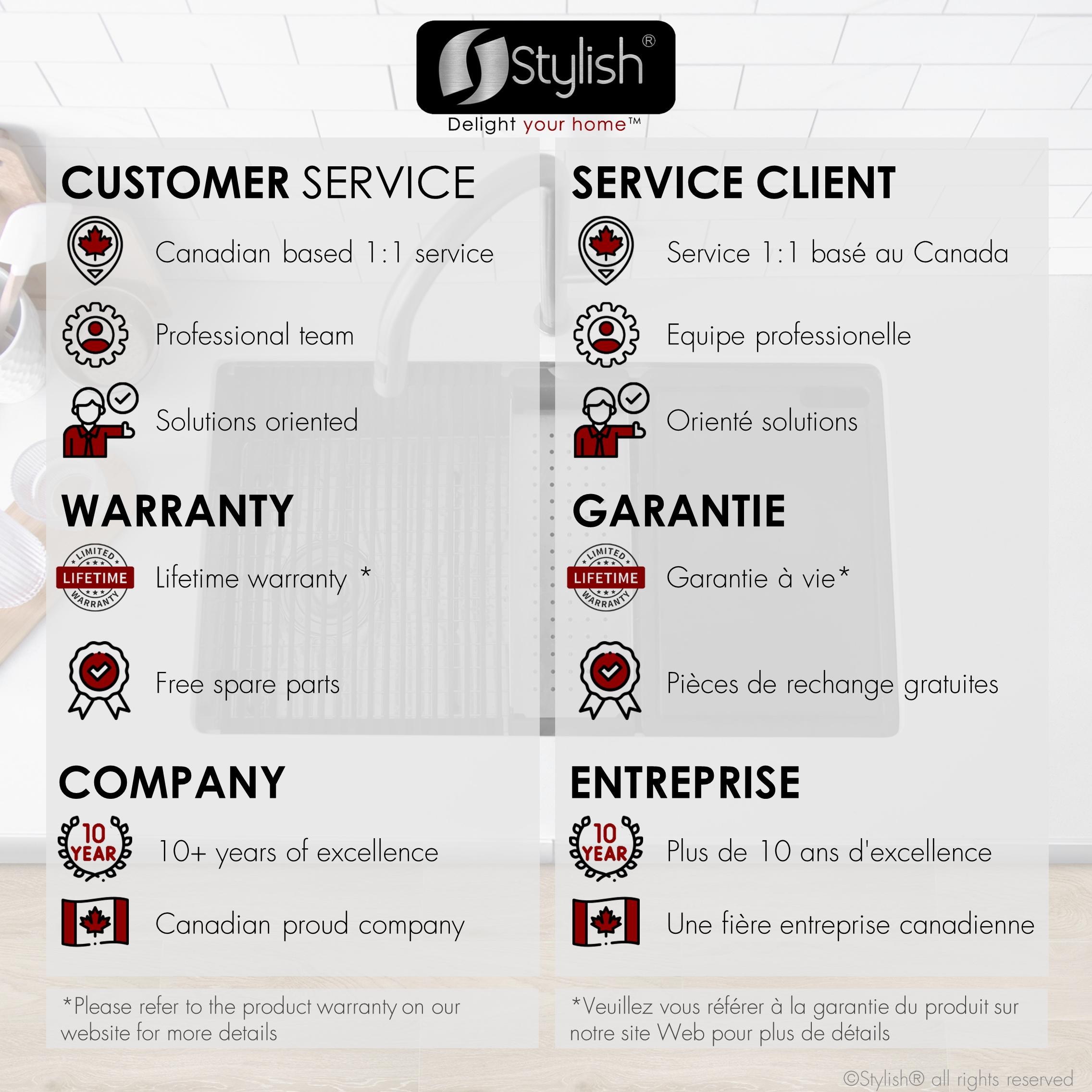 Stylish Versa33 Undermount 33" Workstation 16-gauge Single-Bowl Kitchen Sink